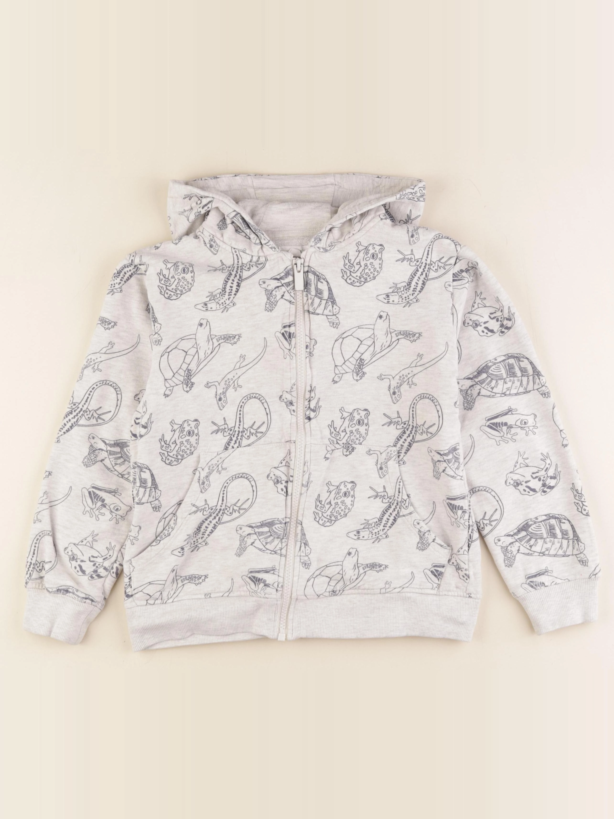 Vertbaudet - sweat gris - 10 ans