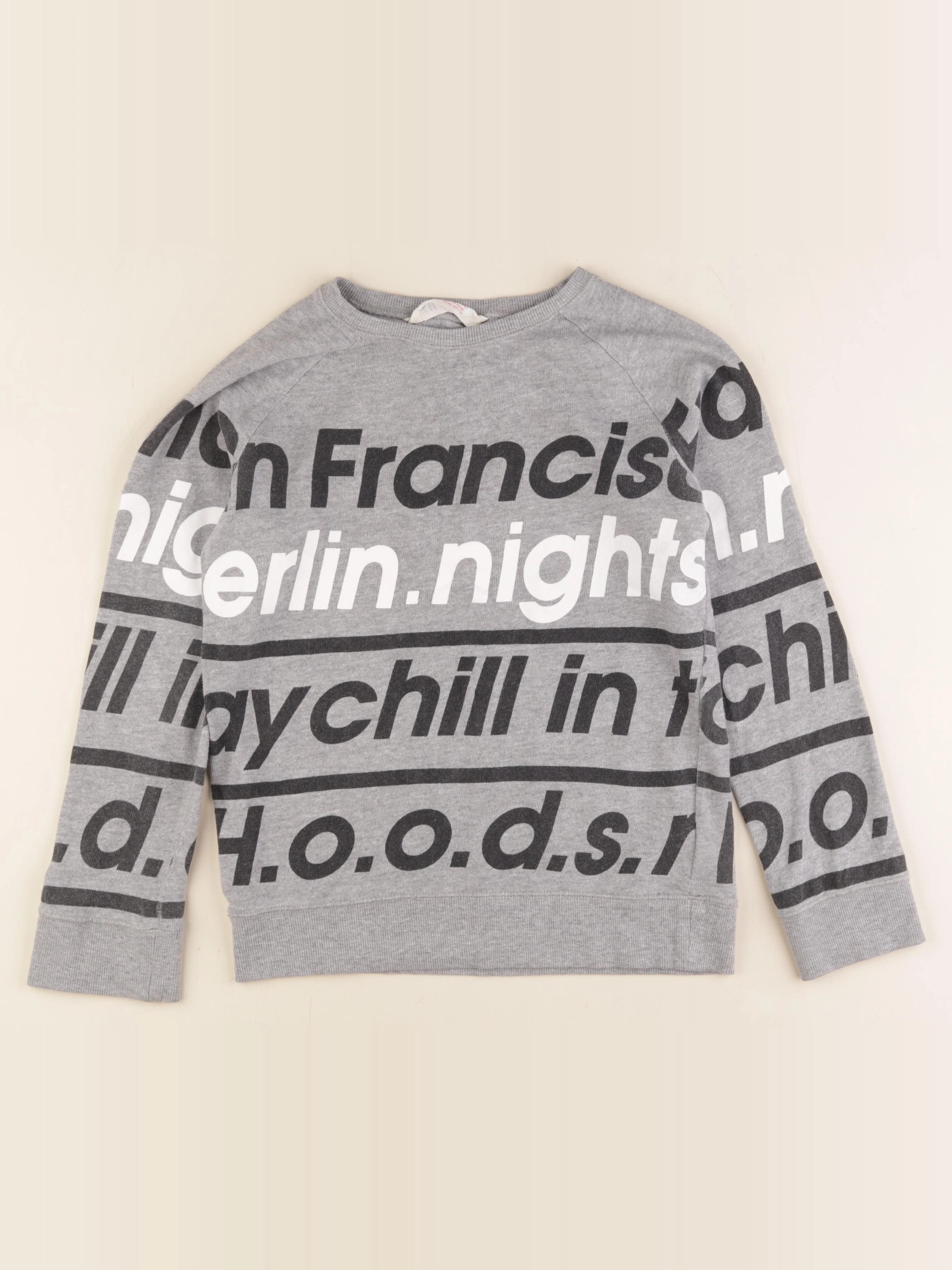 H&M - pull gris - 8/10 ans