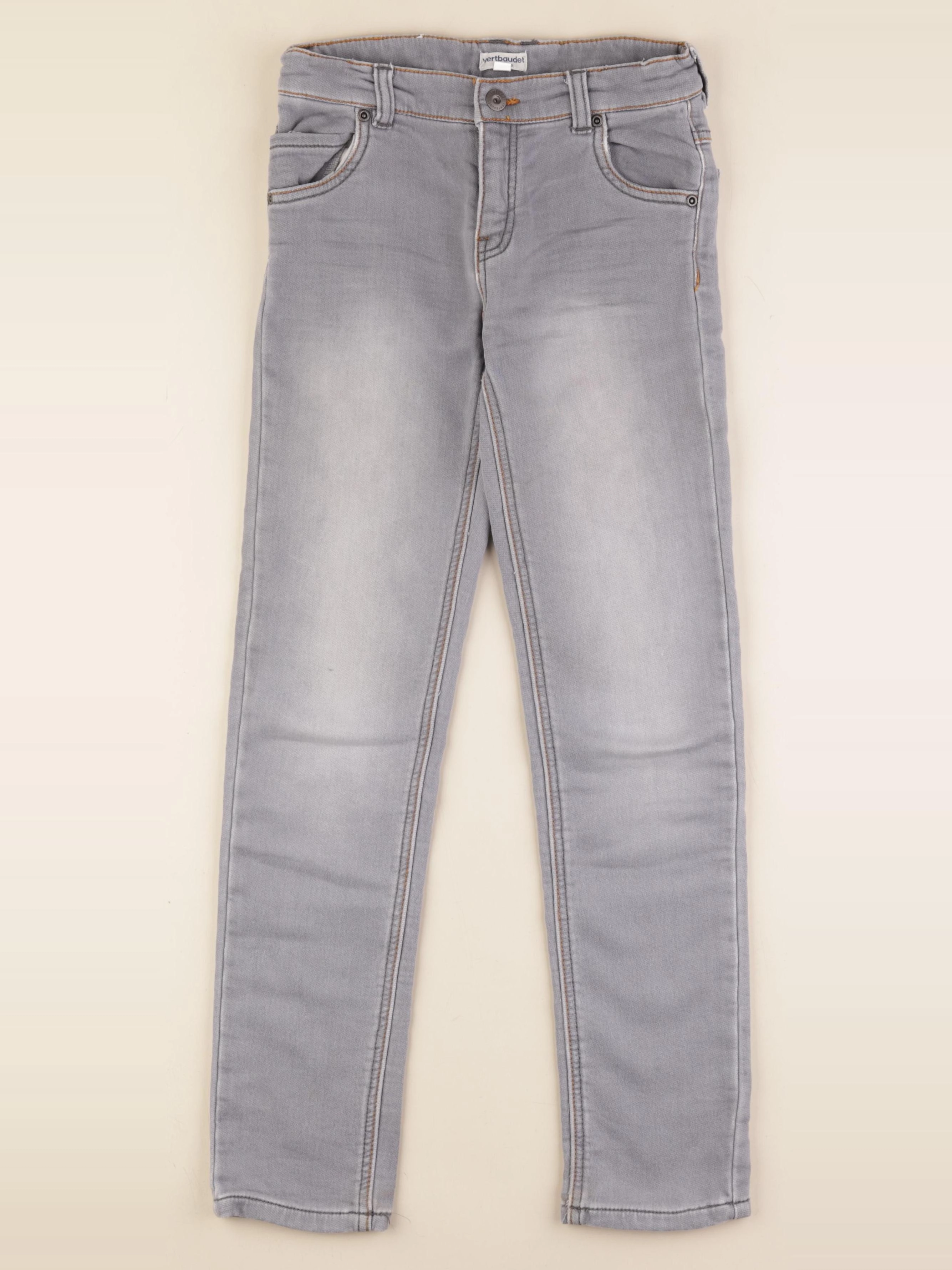 Vertbaudet - jean gris - 10 ans