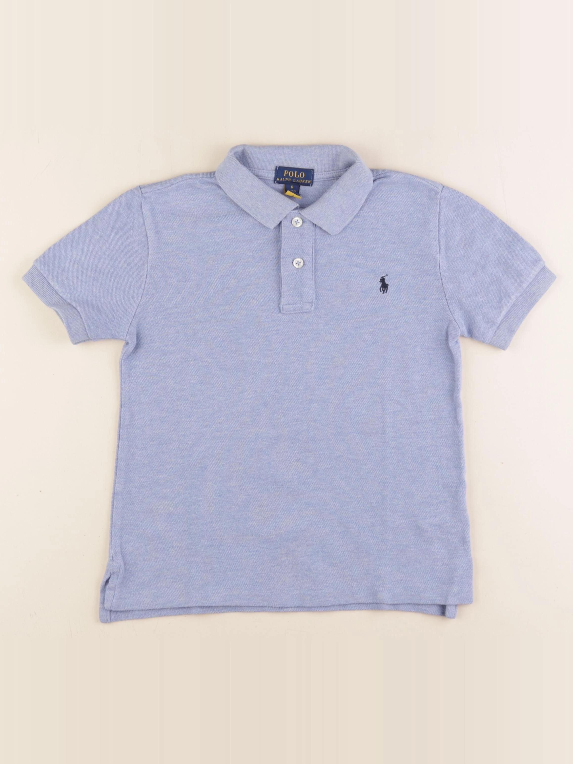 Ralph Lauren - polo bleu - 6 ans