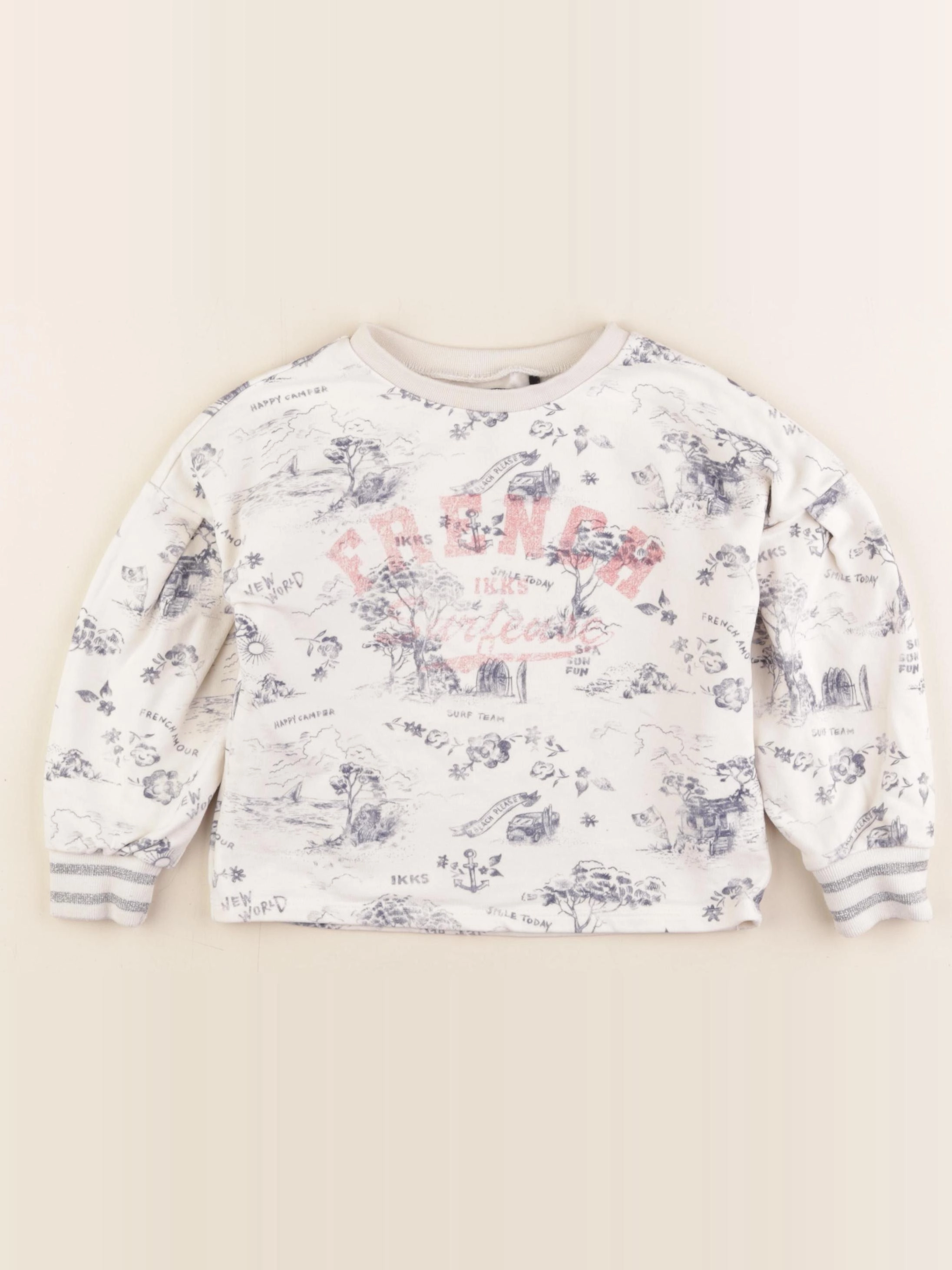 IKKS - sweat multicolore, argent - 5 ans
