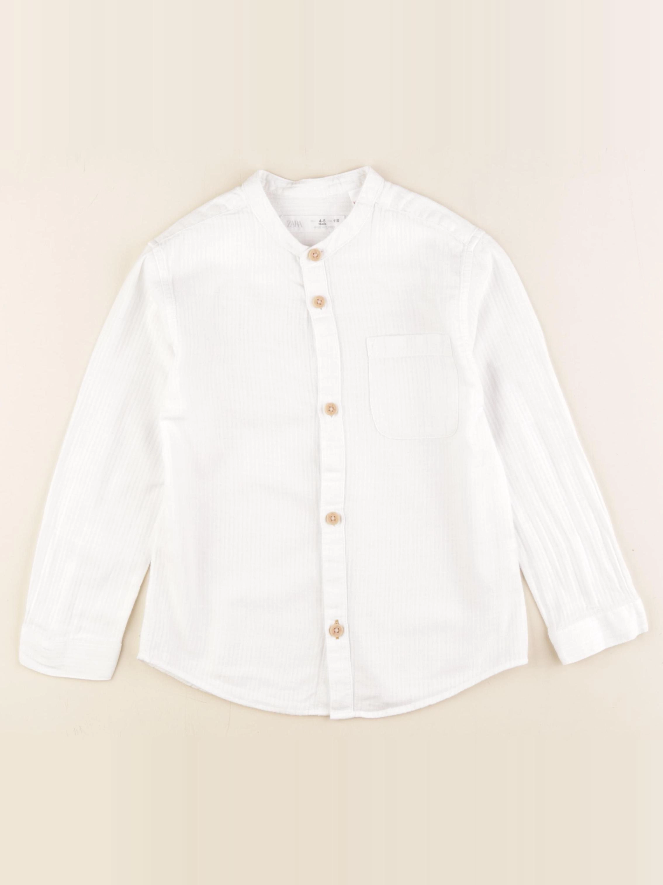 Zara - chemise blanc - 4/5 ans