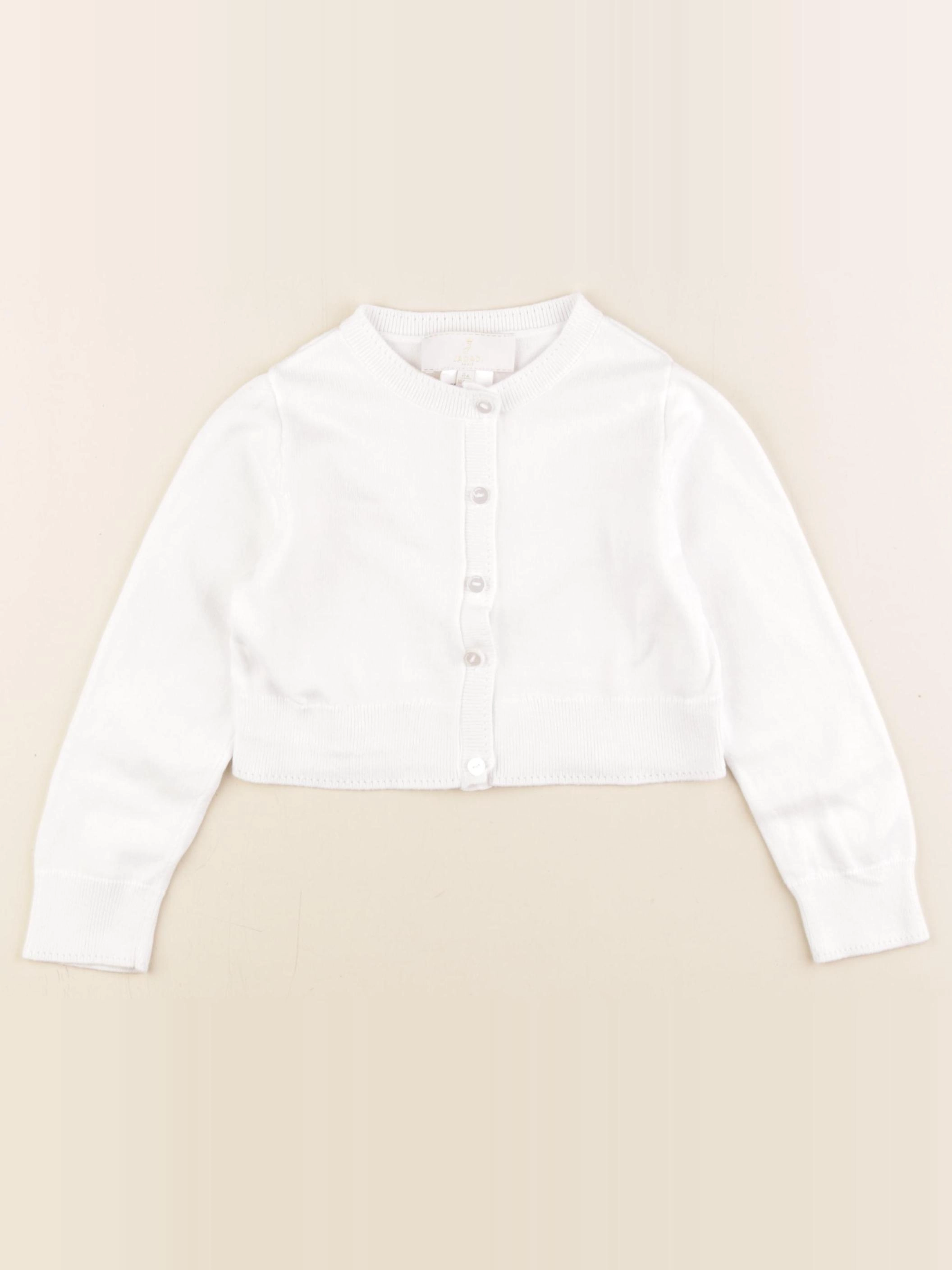 Jacadi - gilet blanc - 4 ans