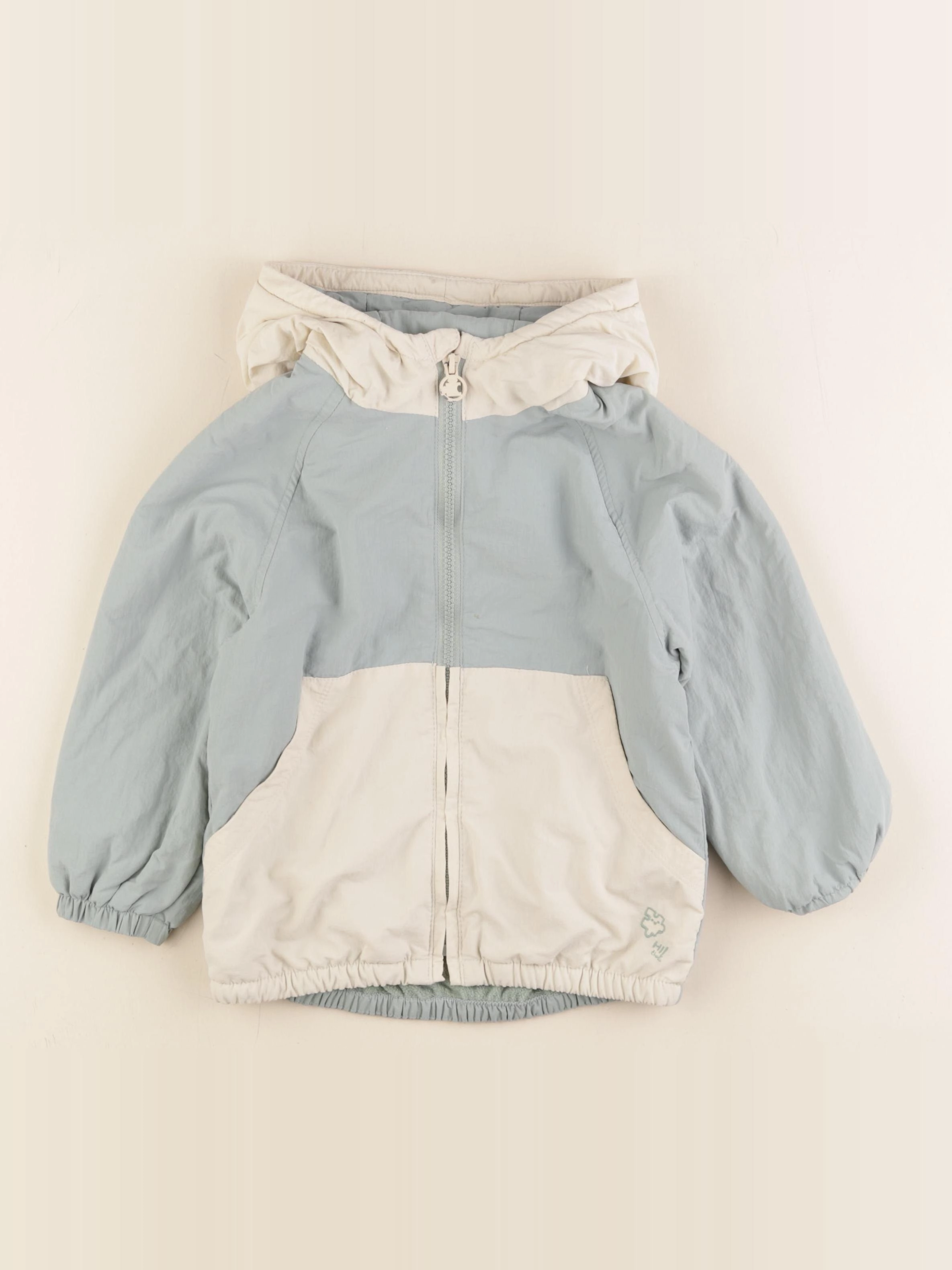 Zara - veste doublé vert - 3/4 ans