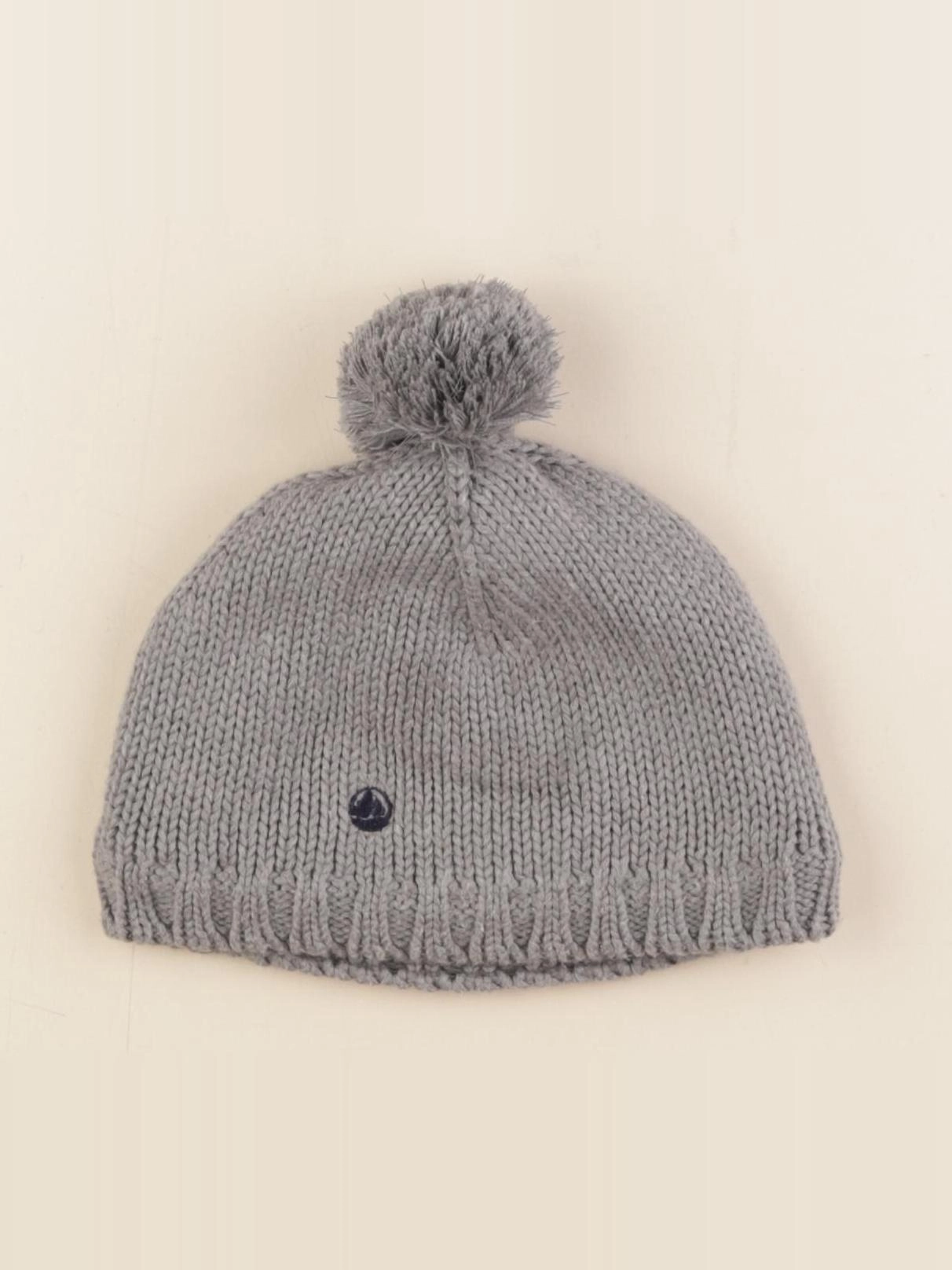 Petit Bateau - bonnet gris - 6/8 ans