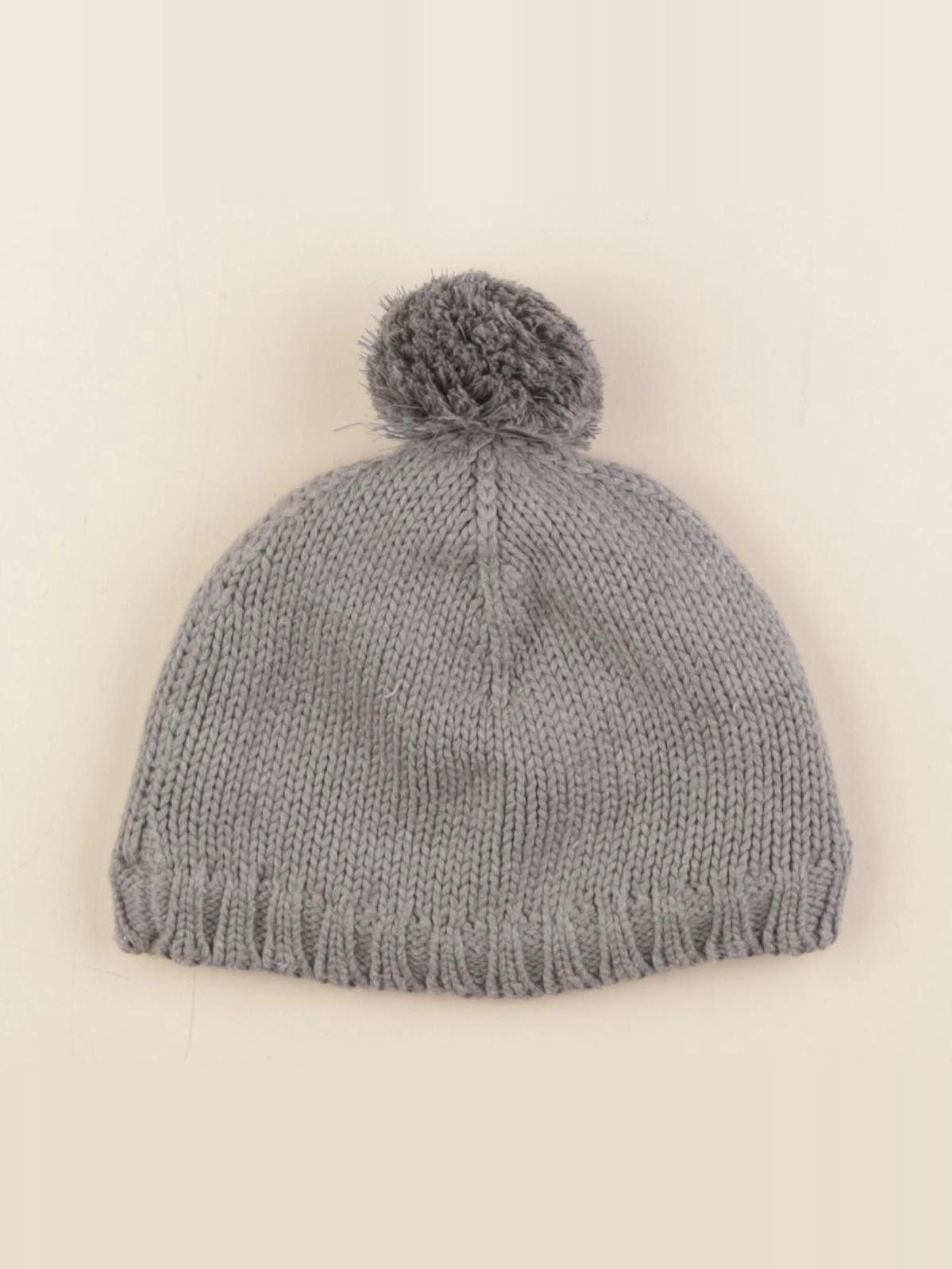 Petit Bateau - bonnet gris - 6/8 ans