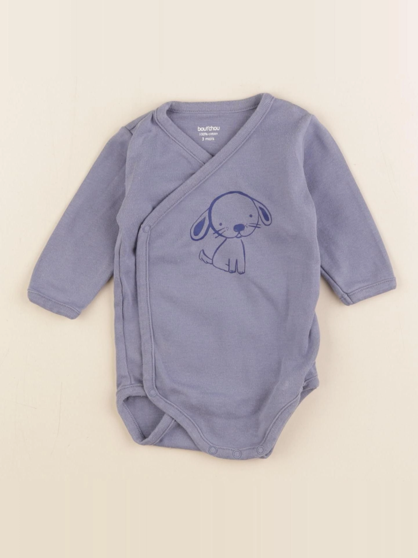 Boutchou - body bleu - 3 mois