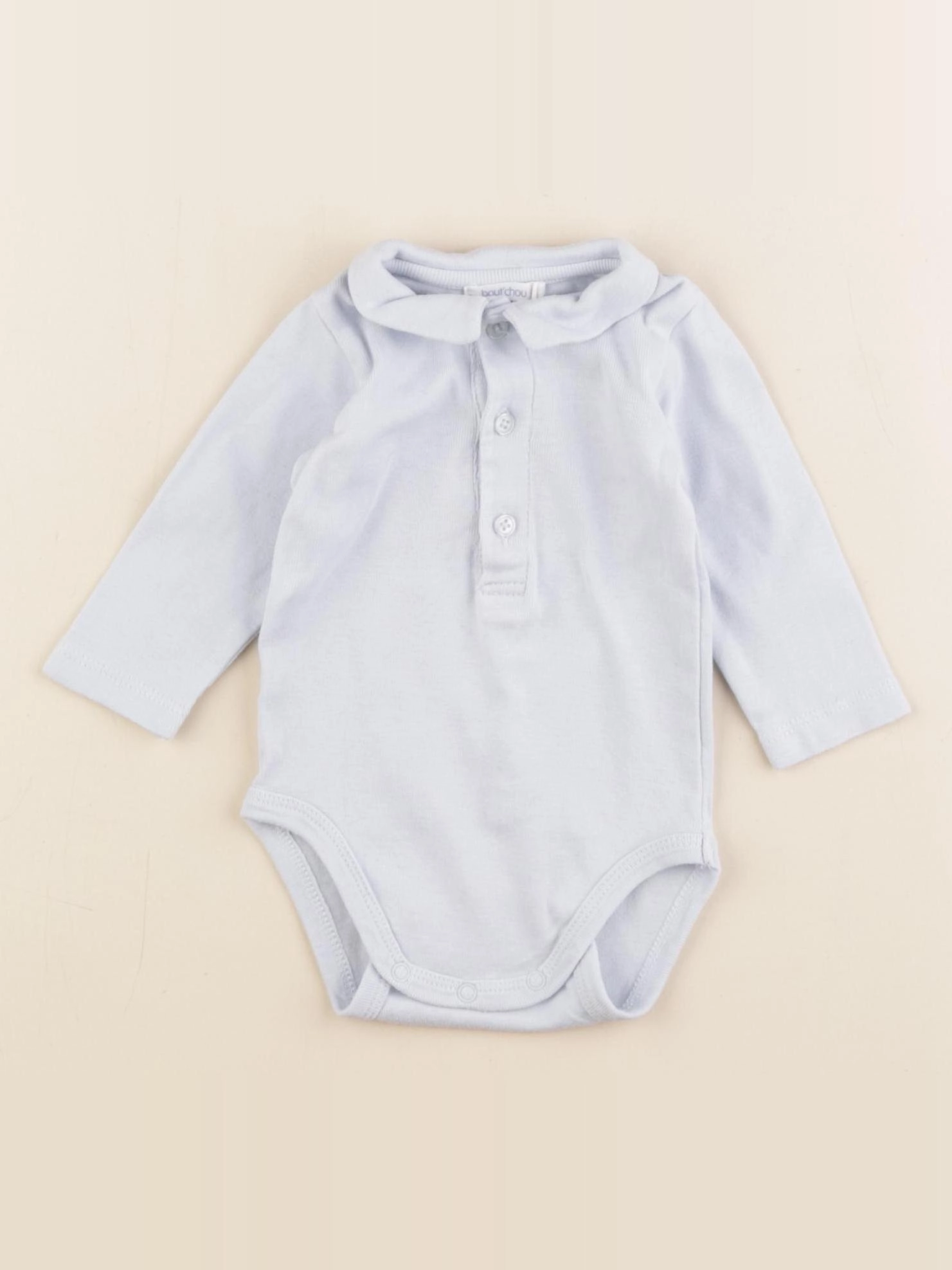 Boutchou - body à col bleu - 3 mois