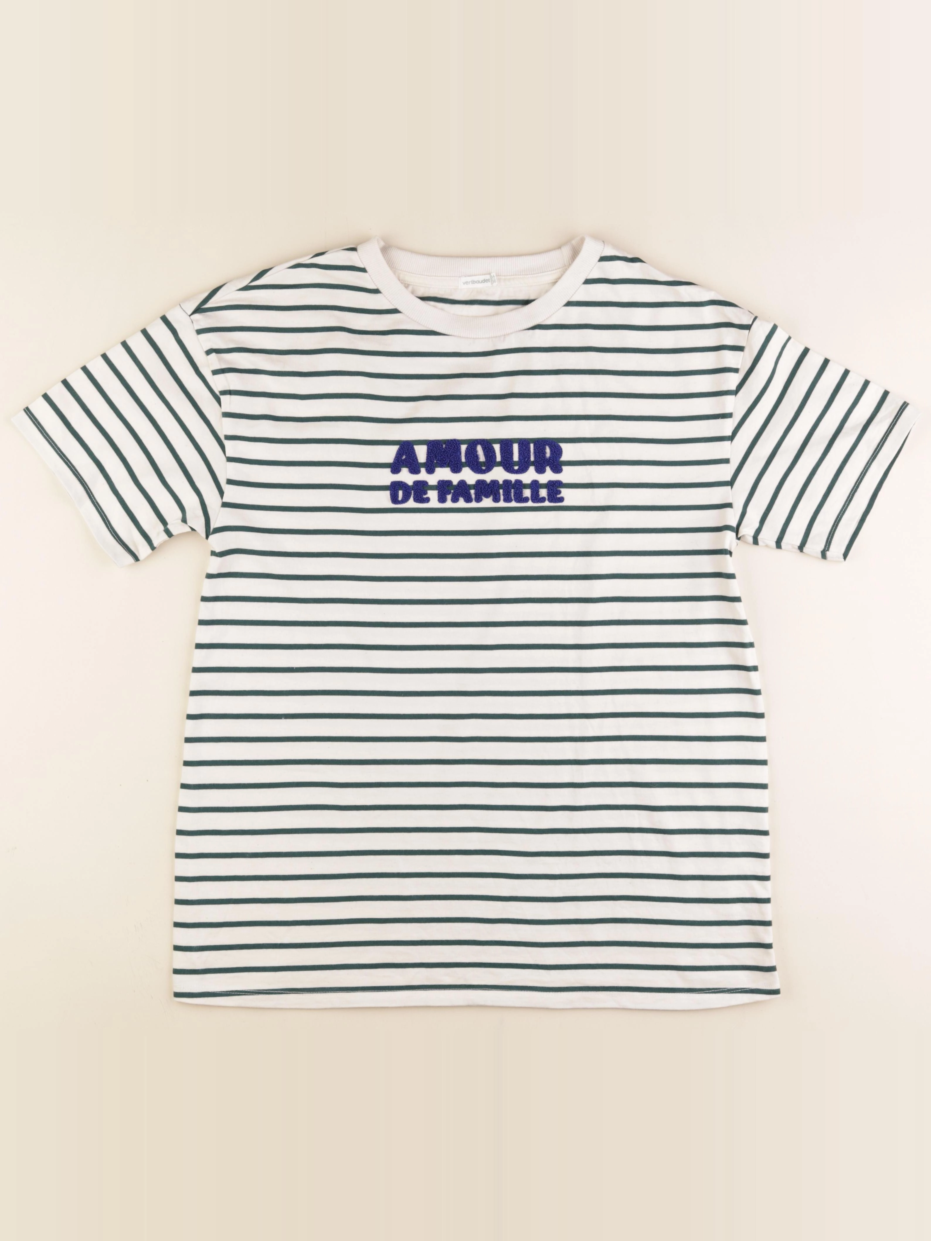 Vertbaudet - tee-shirt grossesse beige, vert - 34 à 36