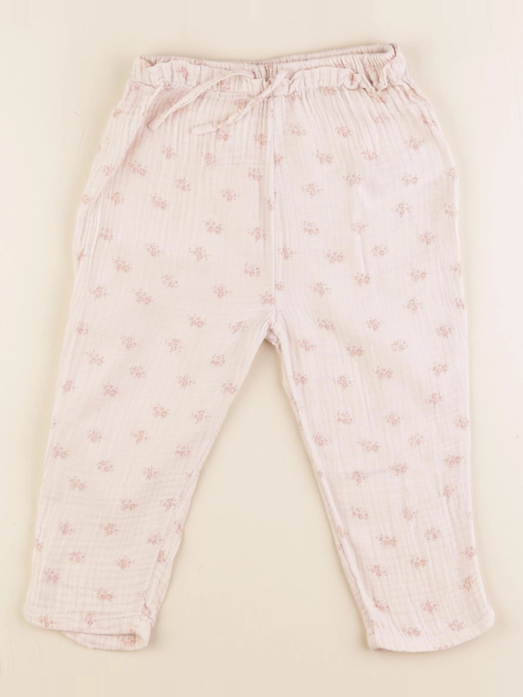 Vertbaudet - pantalon beige - 2/3 ans