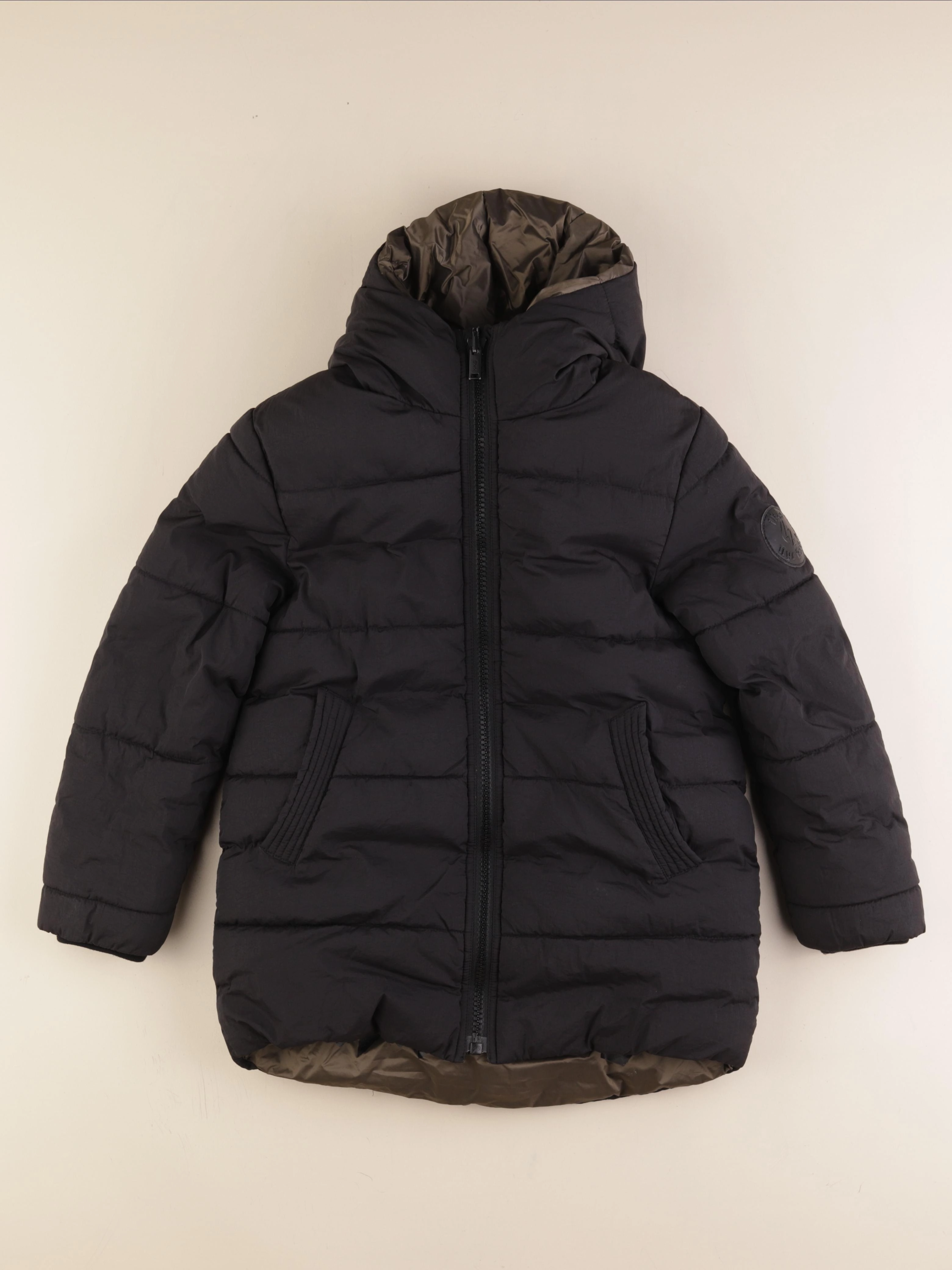 IKKS - doudoune réversible noir, marron - 8 ans