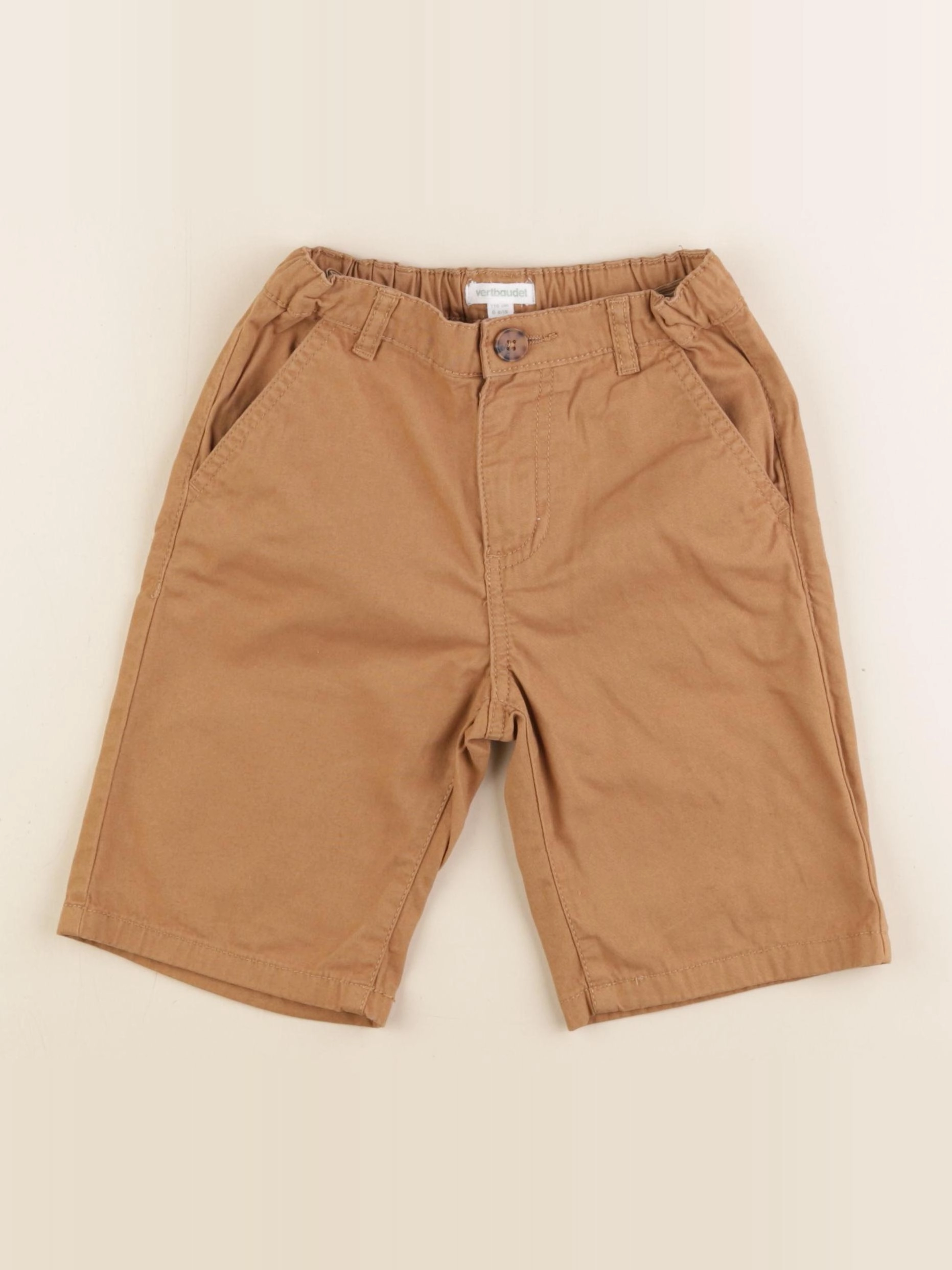 Vertbaudet - short marron - 6 ans