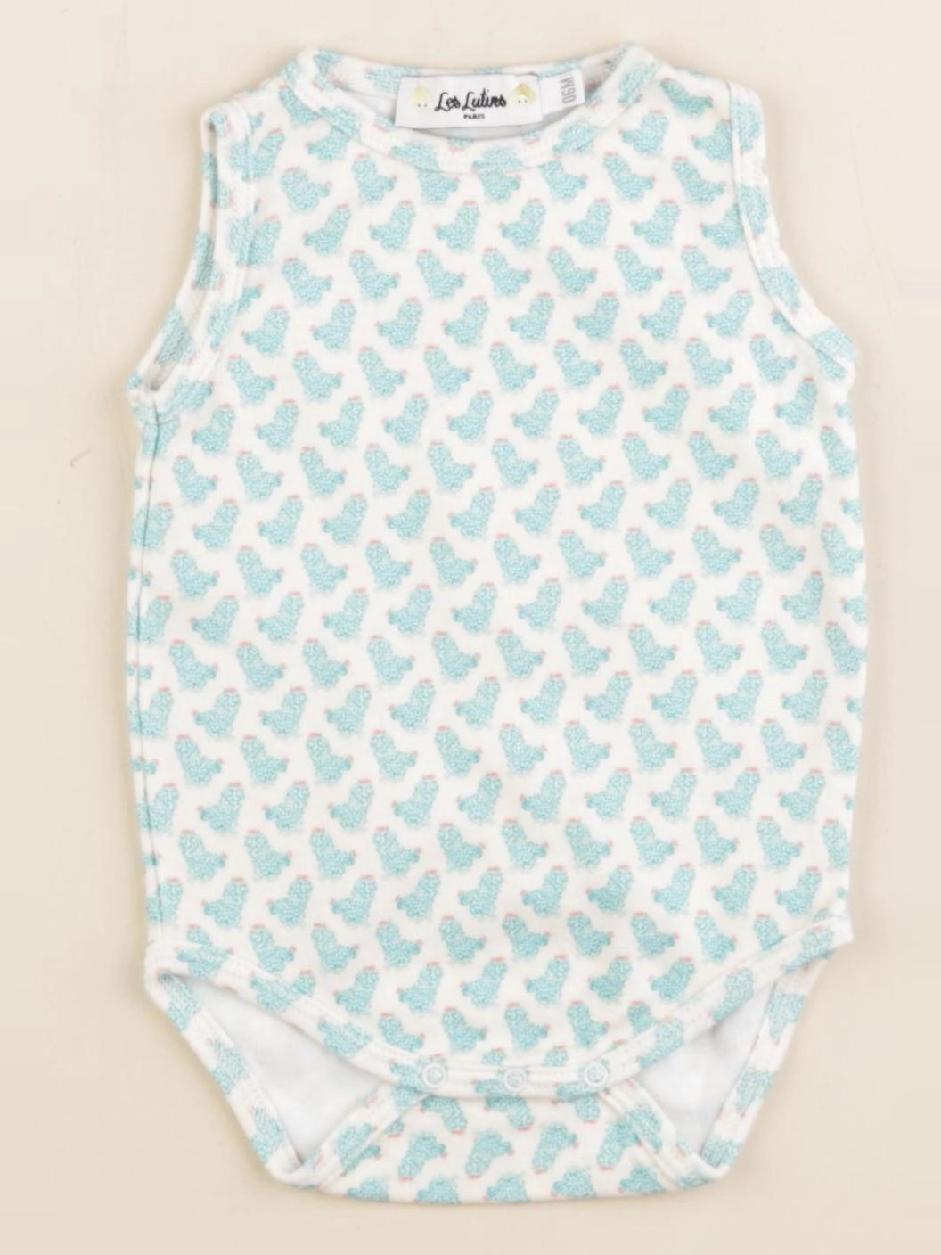 Les Lutins Paris - body bleu - 6 mois