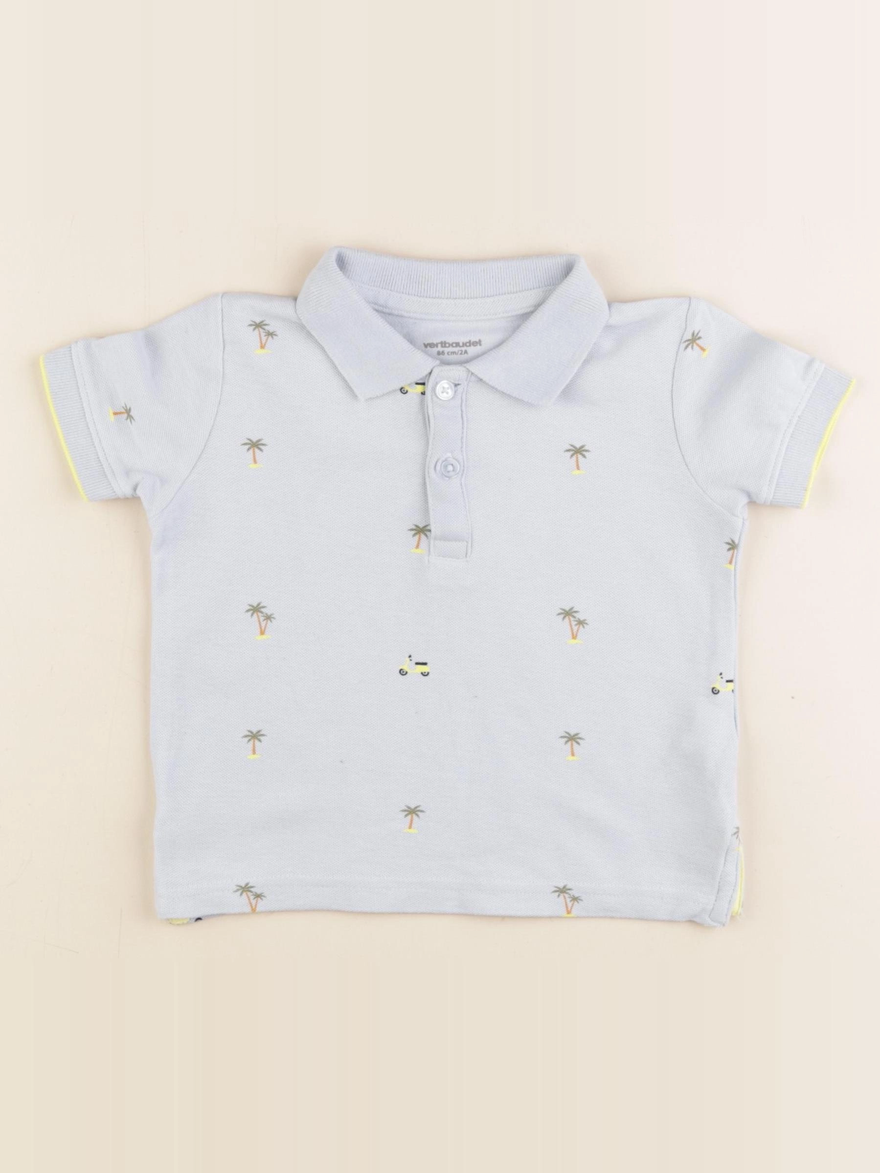Vertbaudet - polo bleu - 2 ans
