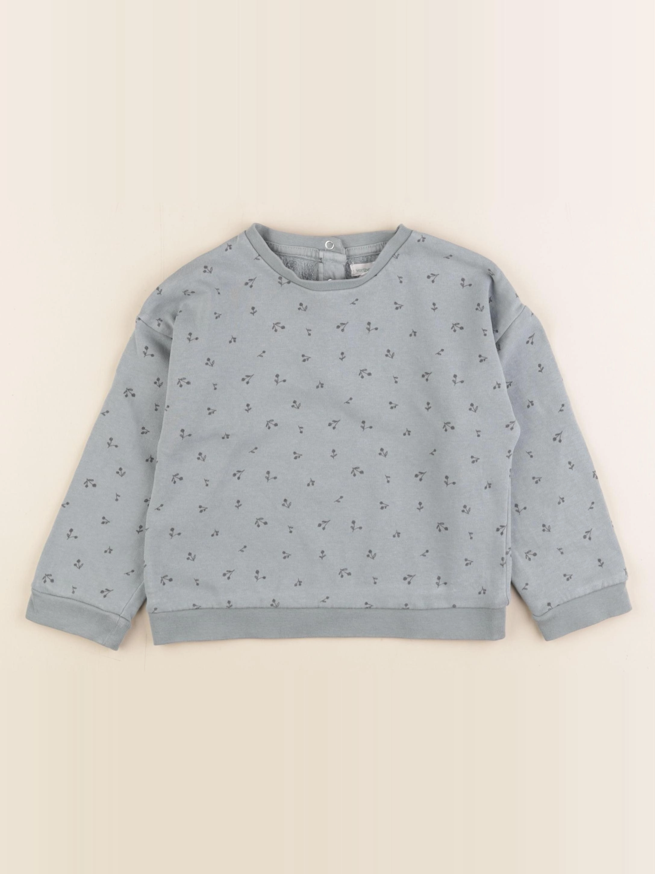 Vertbaudet - sweat vert - 36 mois