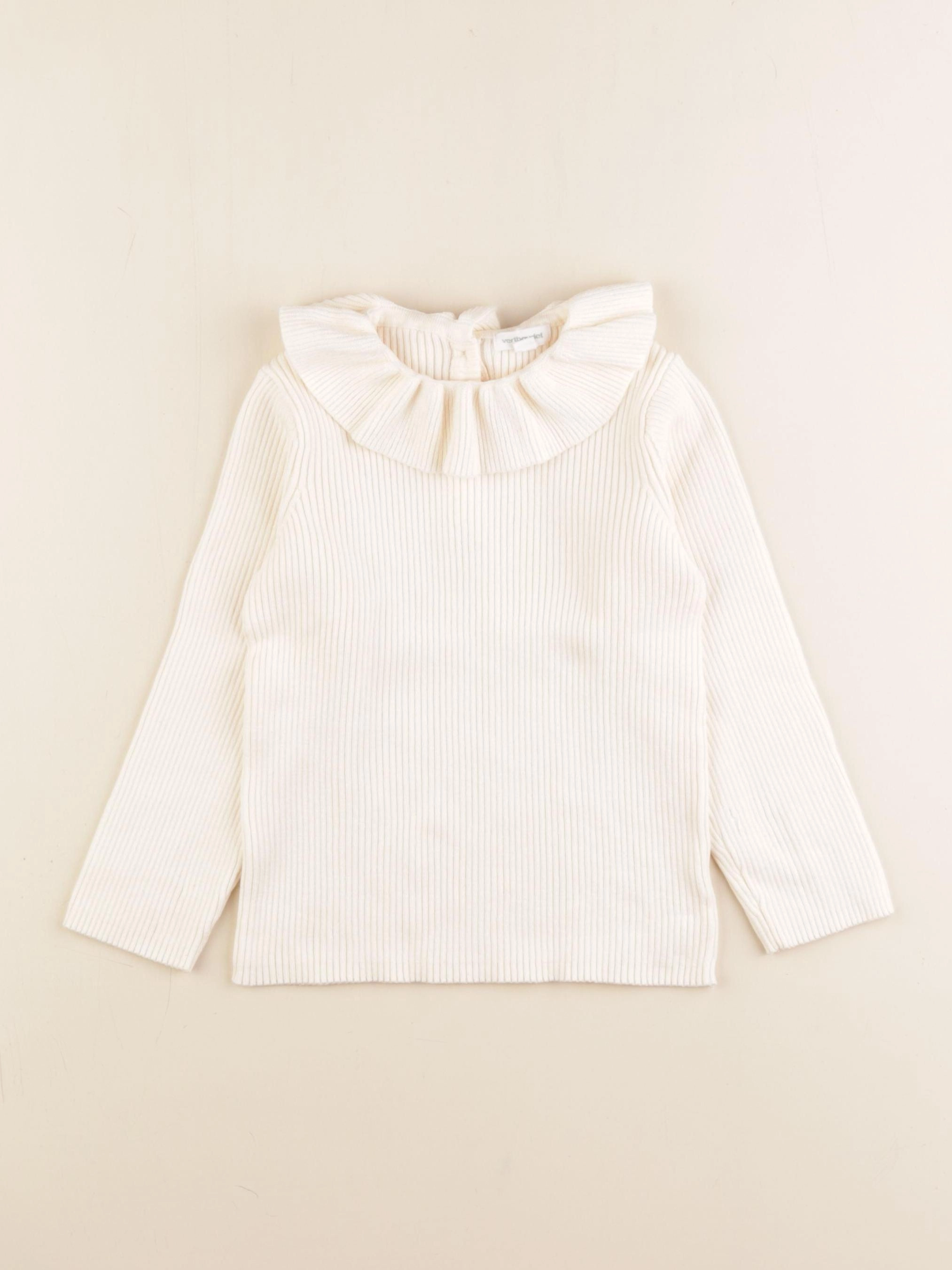 Vertbaudet - pull beige - 36 mois