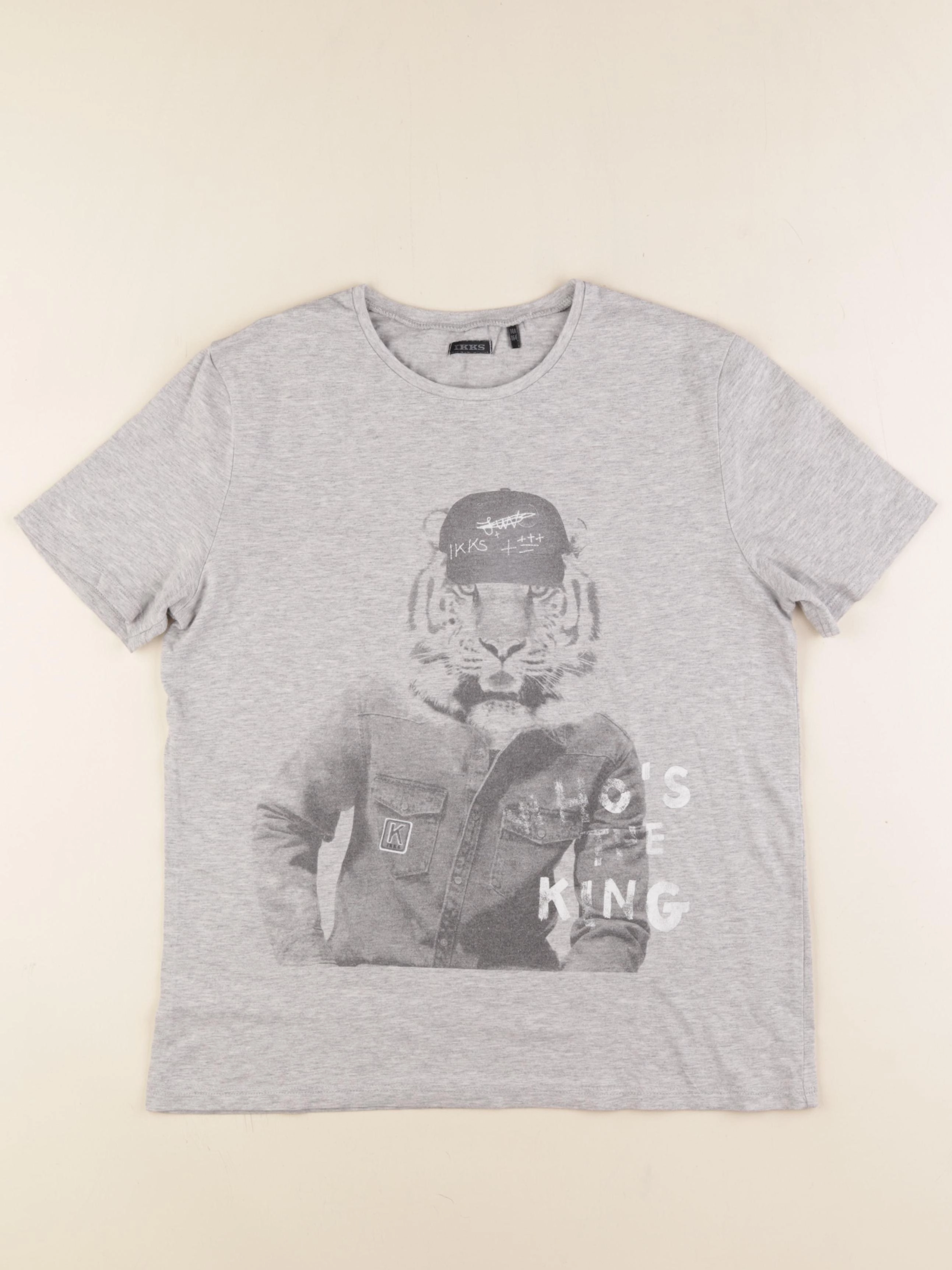 IKKS - tee-shirt gris - 14 ans