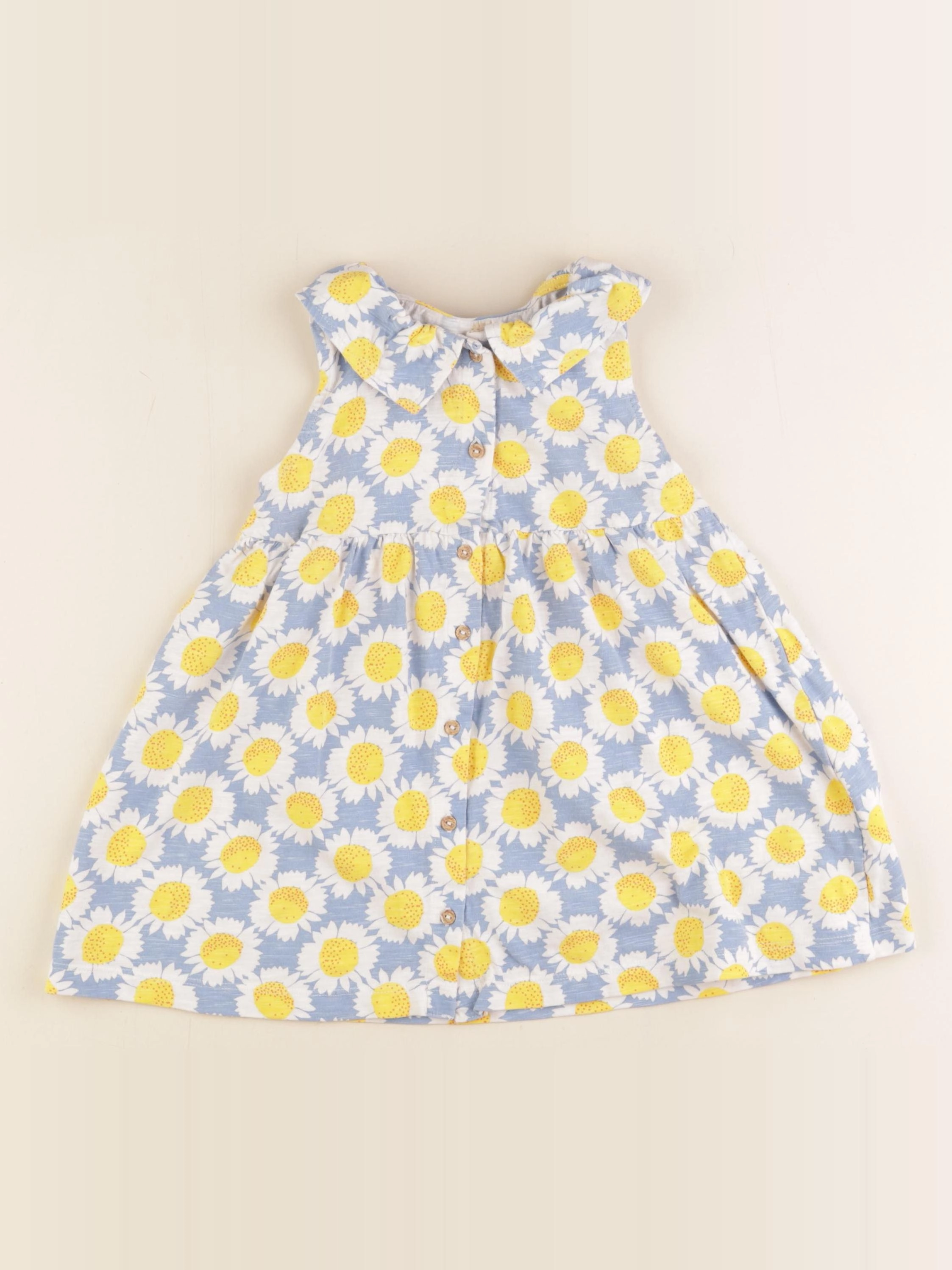 Boutchou - robe bleu, jaune - 24 mois