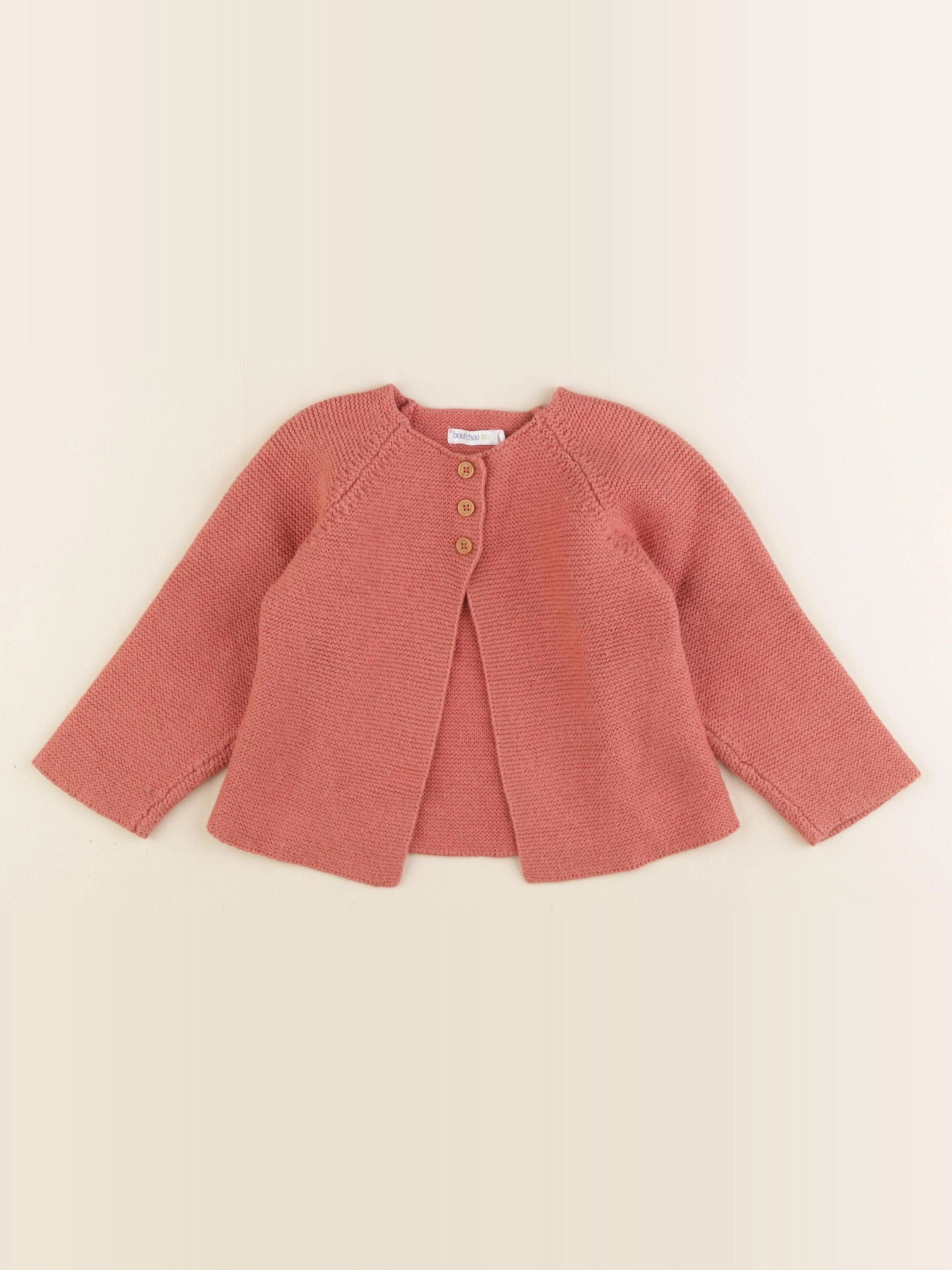 Boutchou - gilet rose - 18 mois
