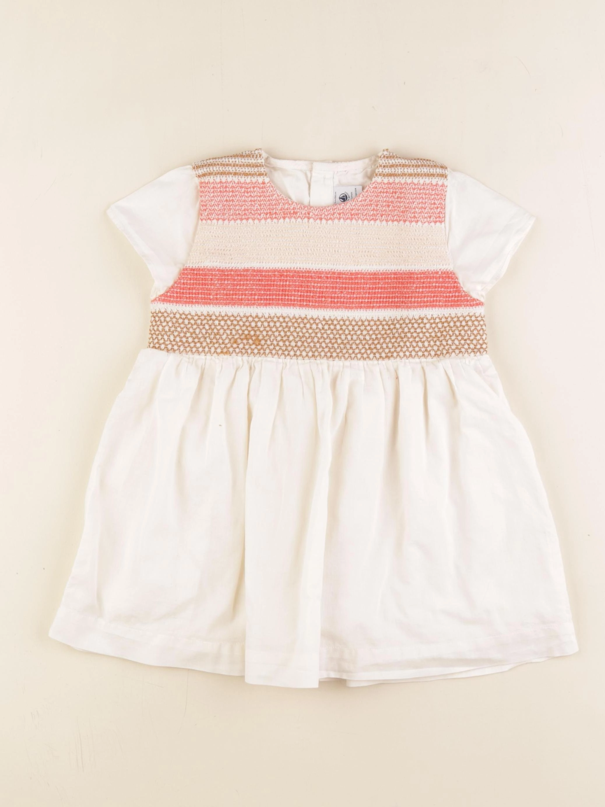 Petit Bateau - robe multicolore - 24 mois