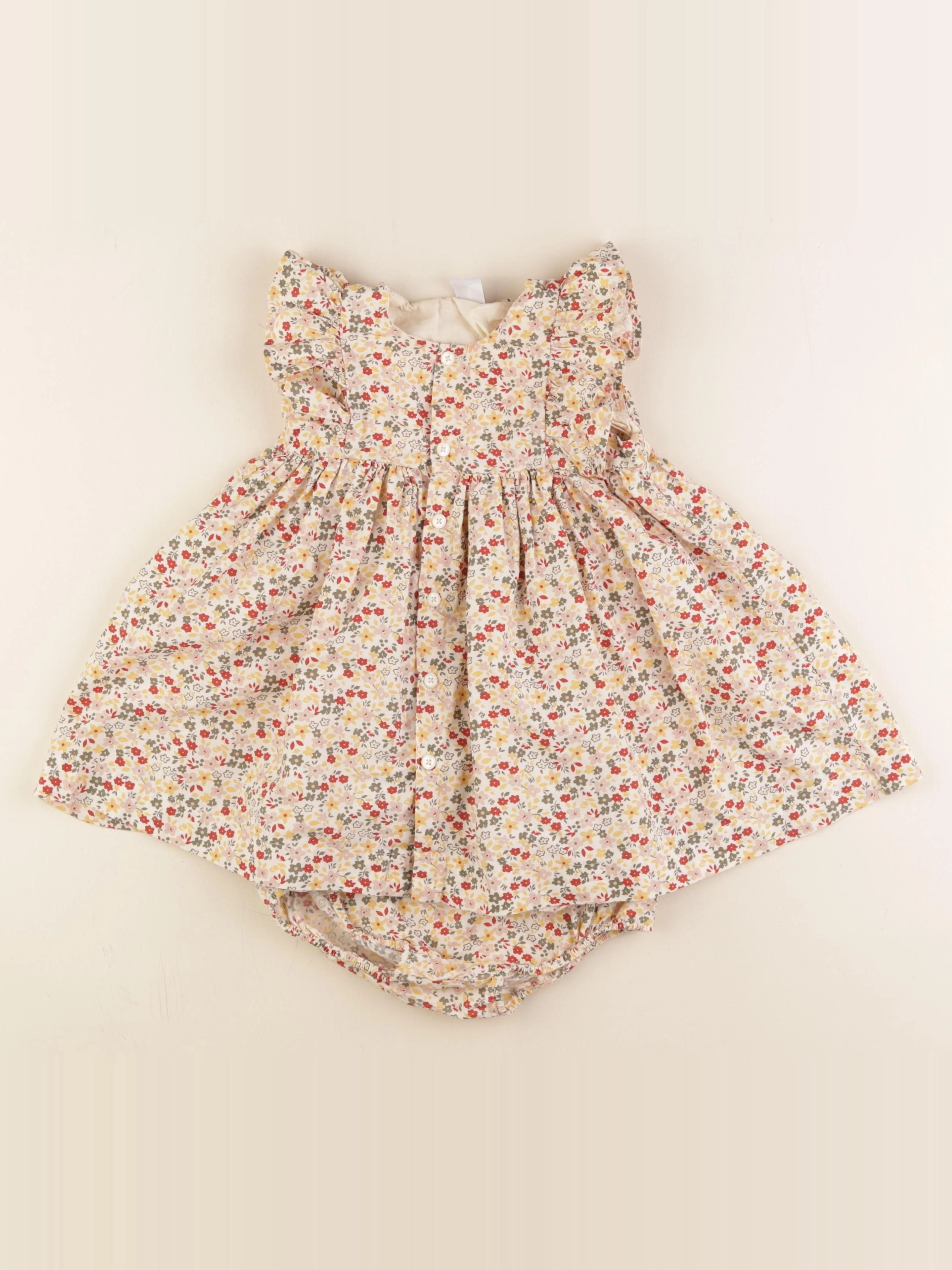 Petit Bateau - robe multicolore - 24 mois