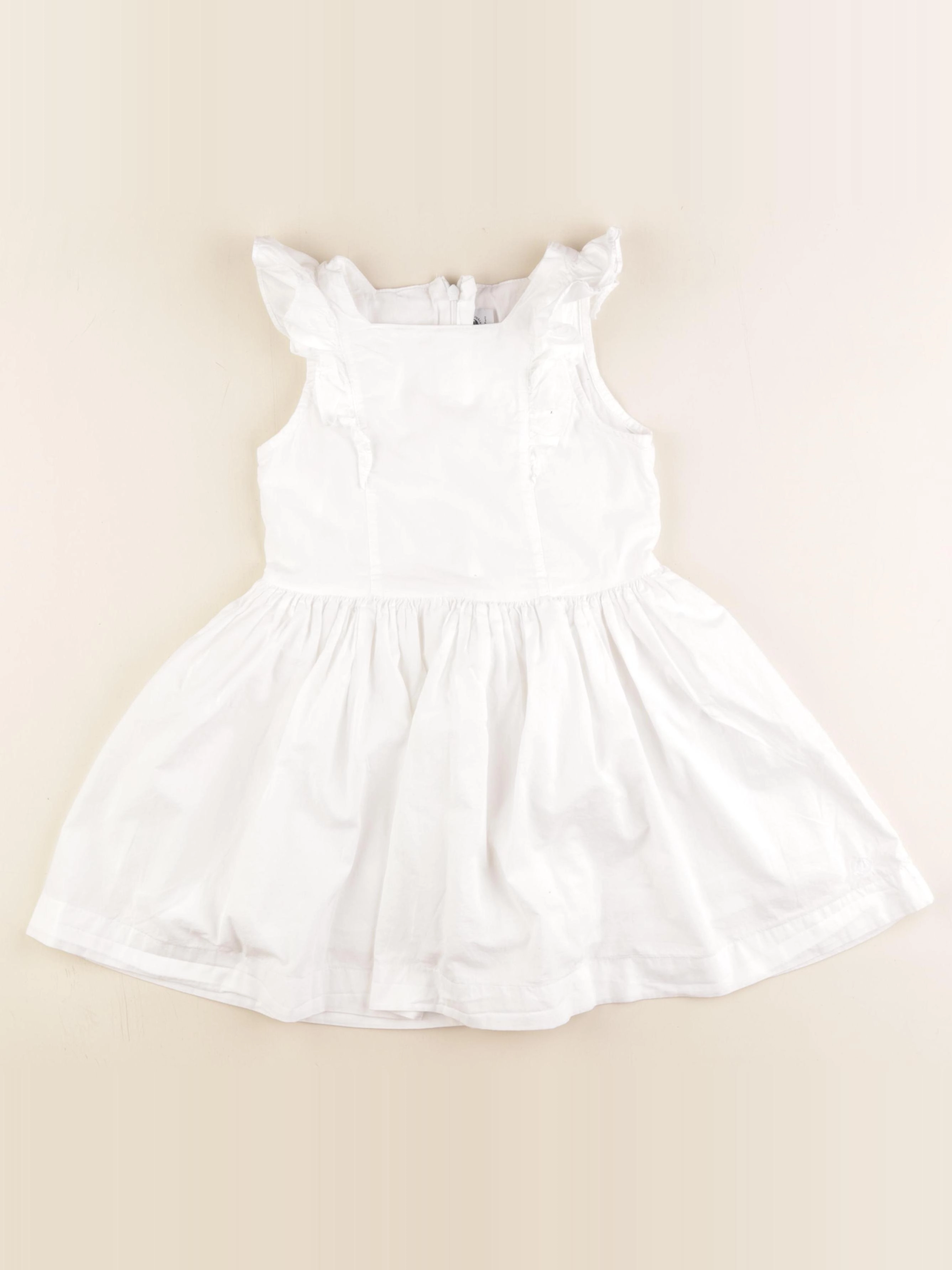 Petit Bateau - robe blanc - 5 ans