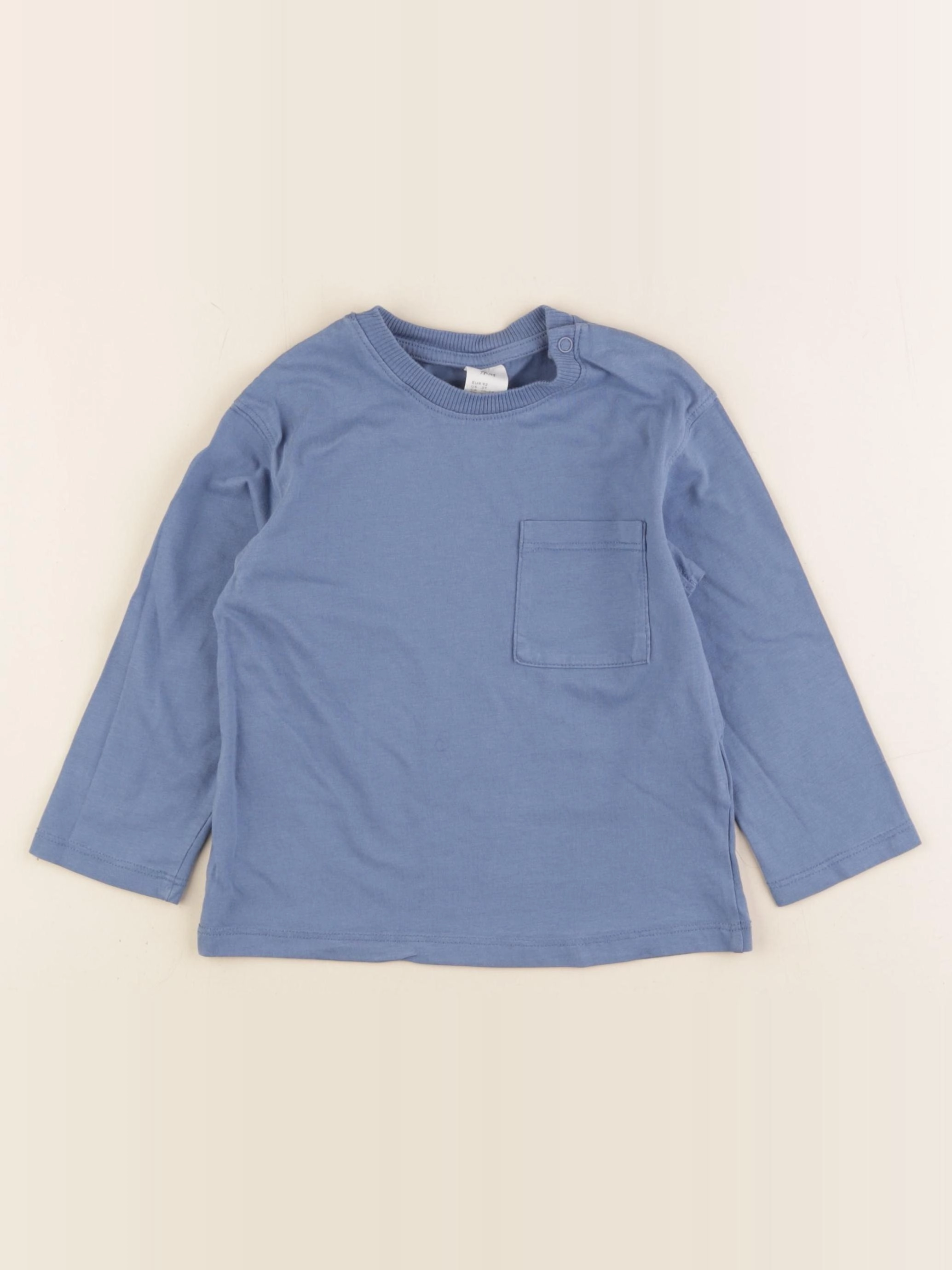 H&M - tee-shirt bleu - 18/24 mois