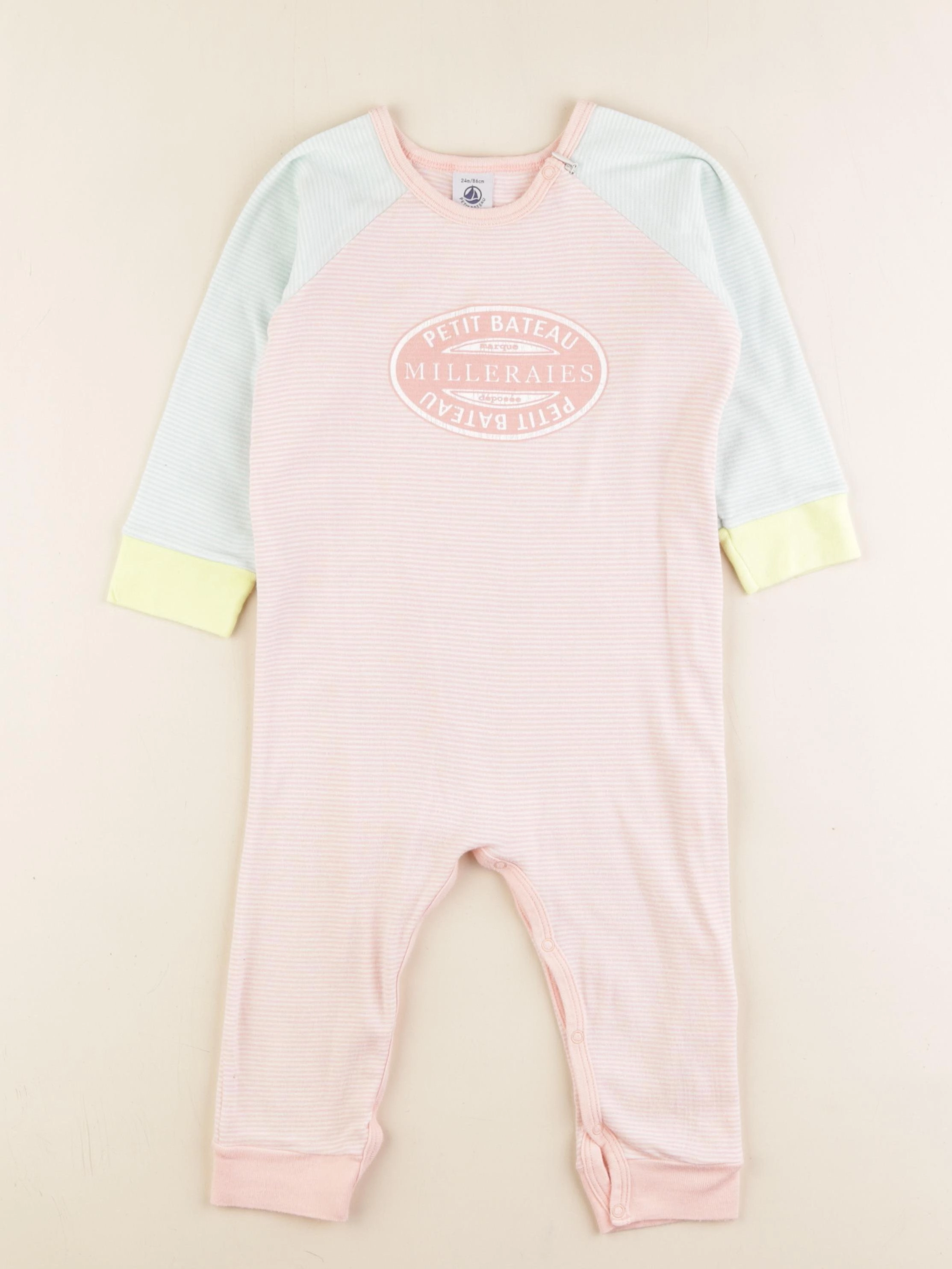 Petit Bateau - pyjama coton multicolore - 24 mois