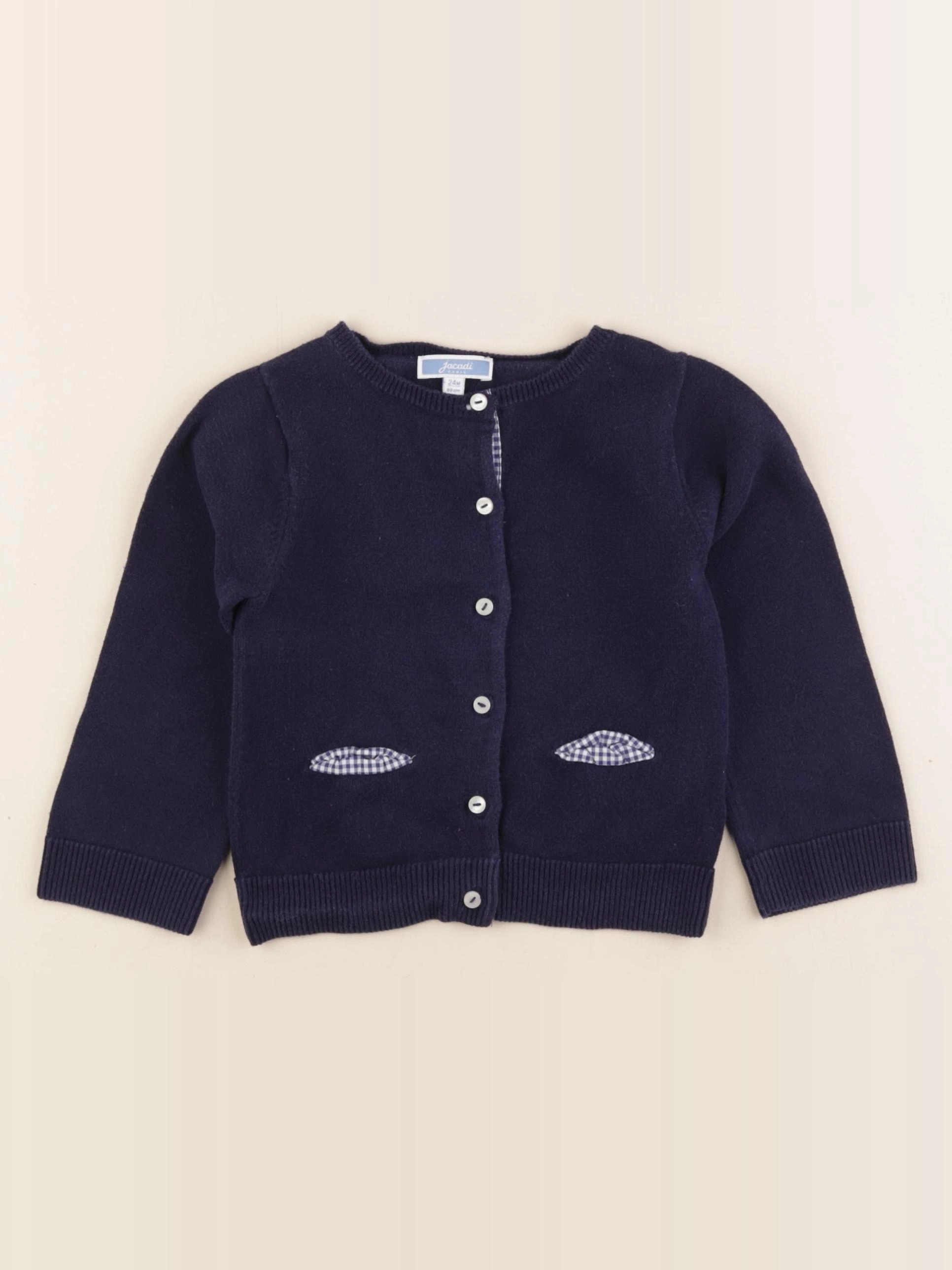 Jacadi - gilet bleu - 24 mois