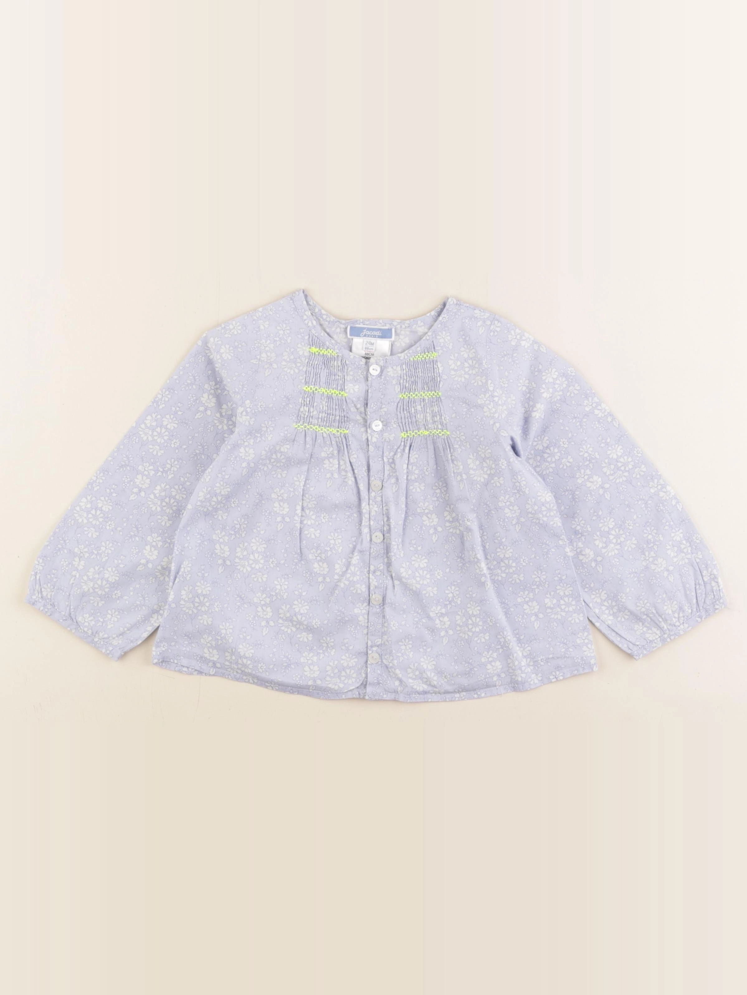 Jacadi - blouse liberty bleu - 24 mois