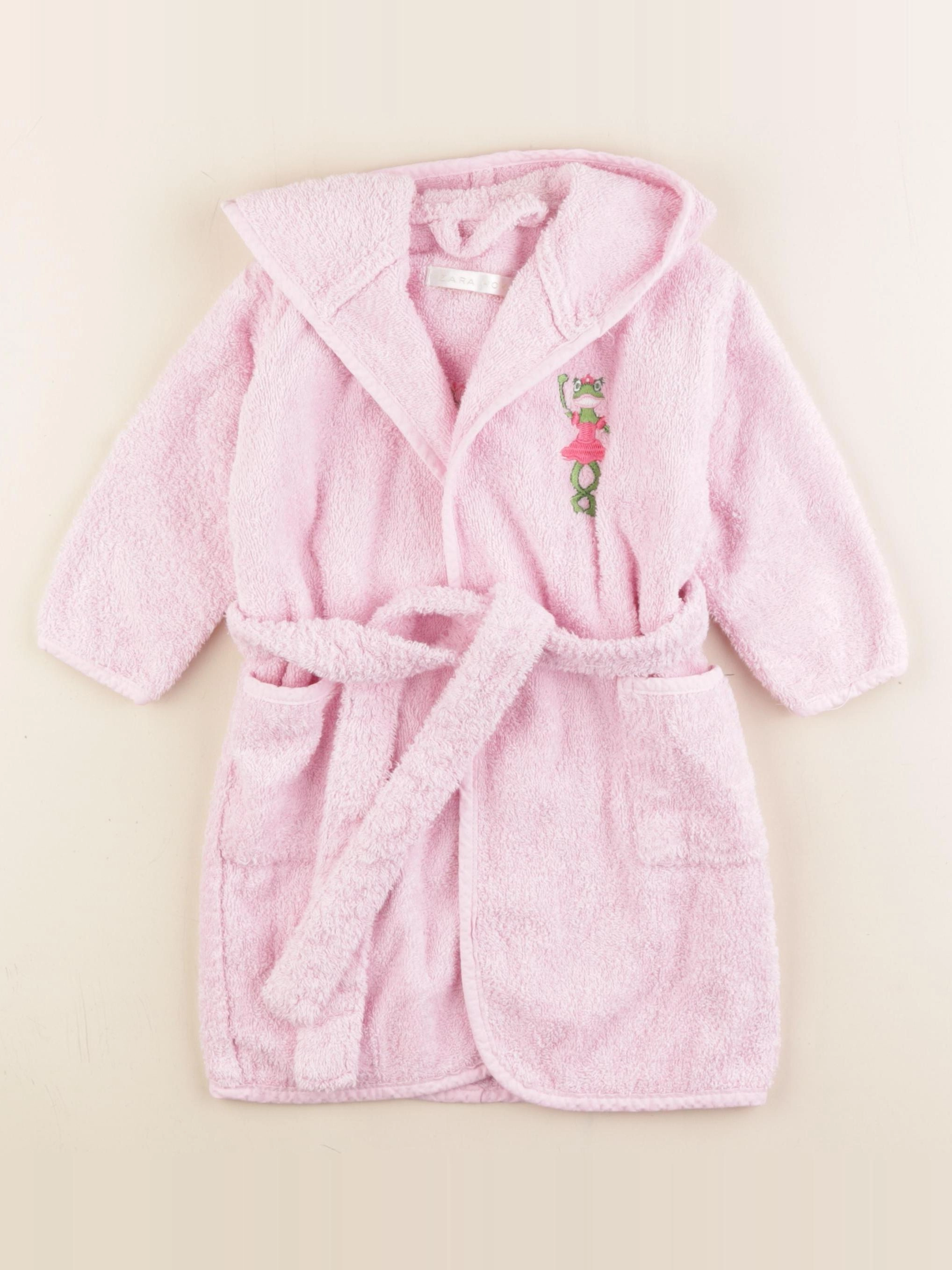 Zara - peignoir rose - 1 an à 2 ans
