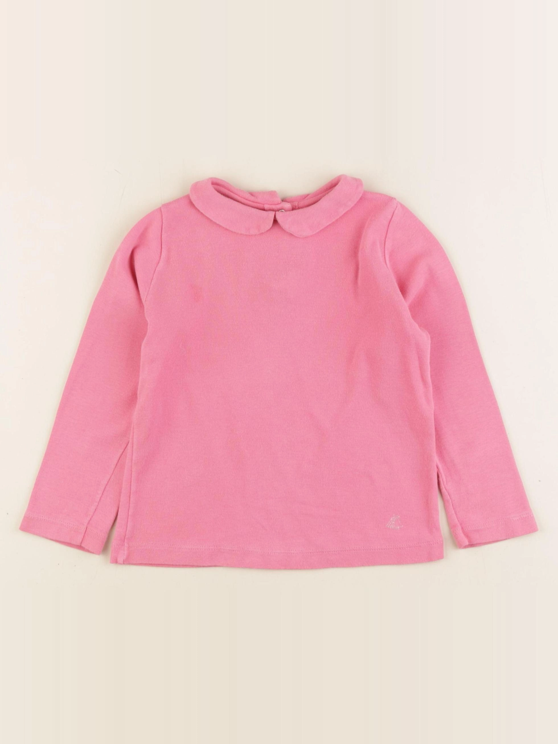 Petit Bateau - tee-shirt rose - 3 ans