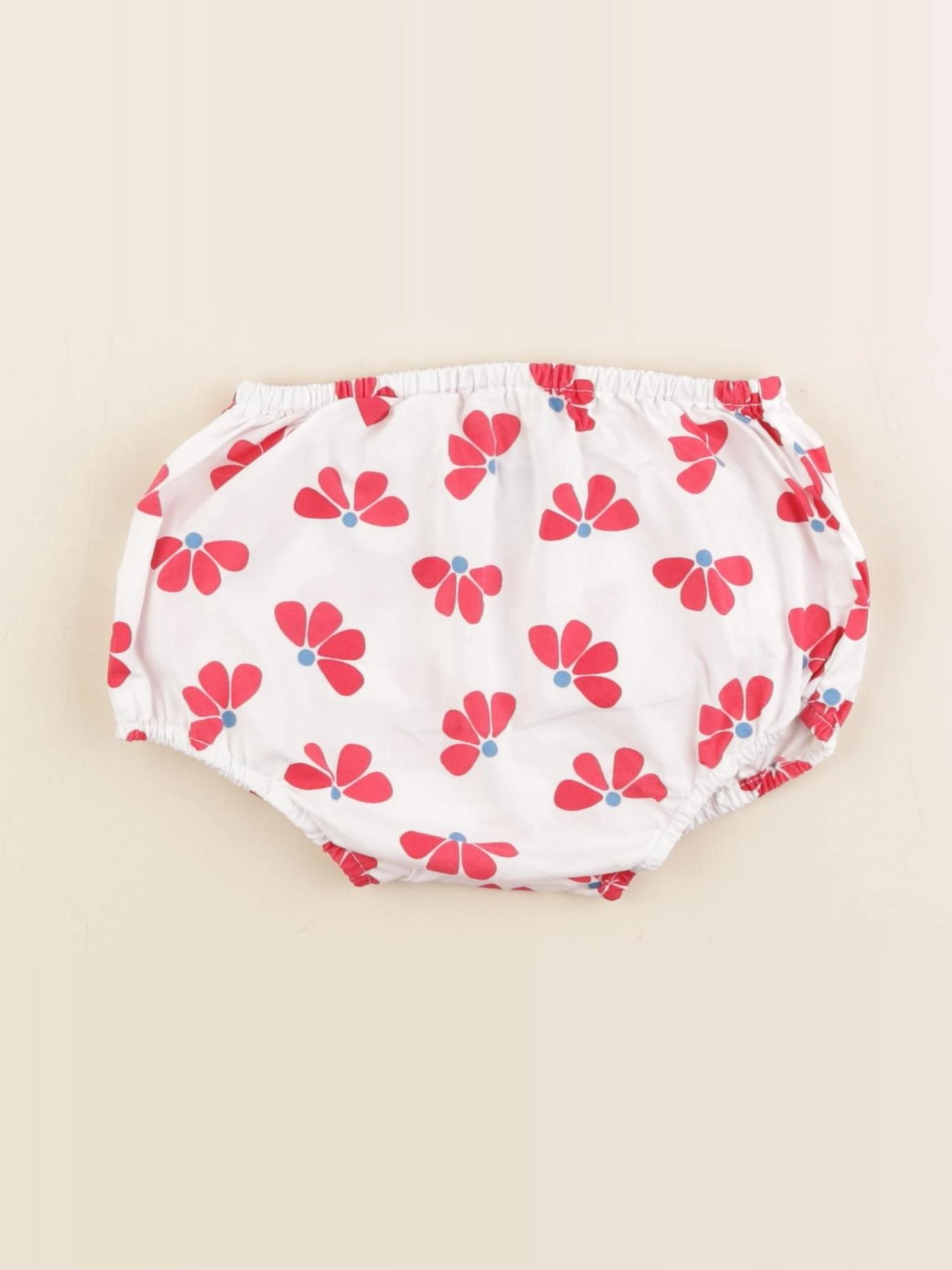 Jacadi - bloomer blanc, rose - 18 mois