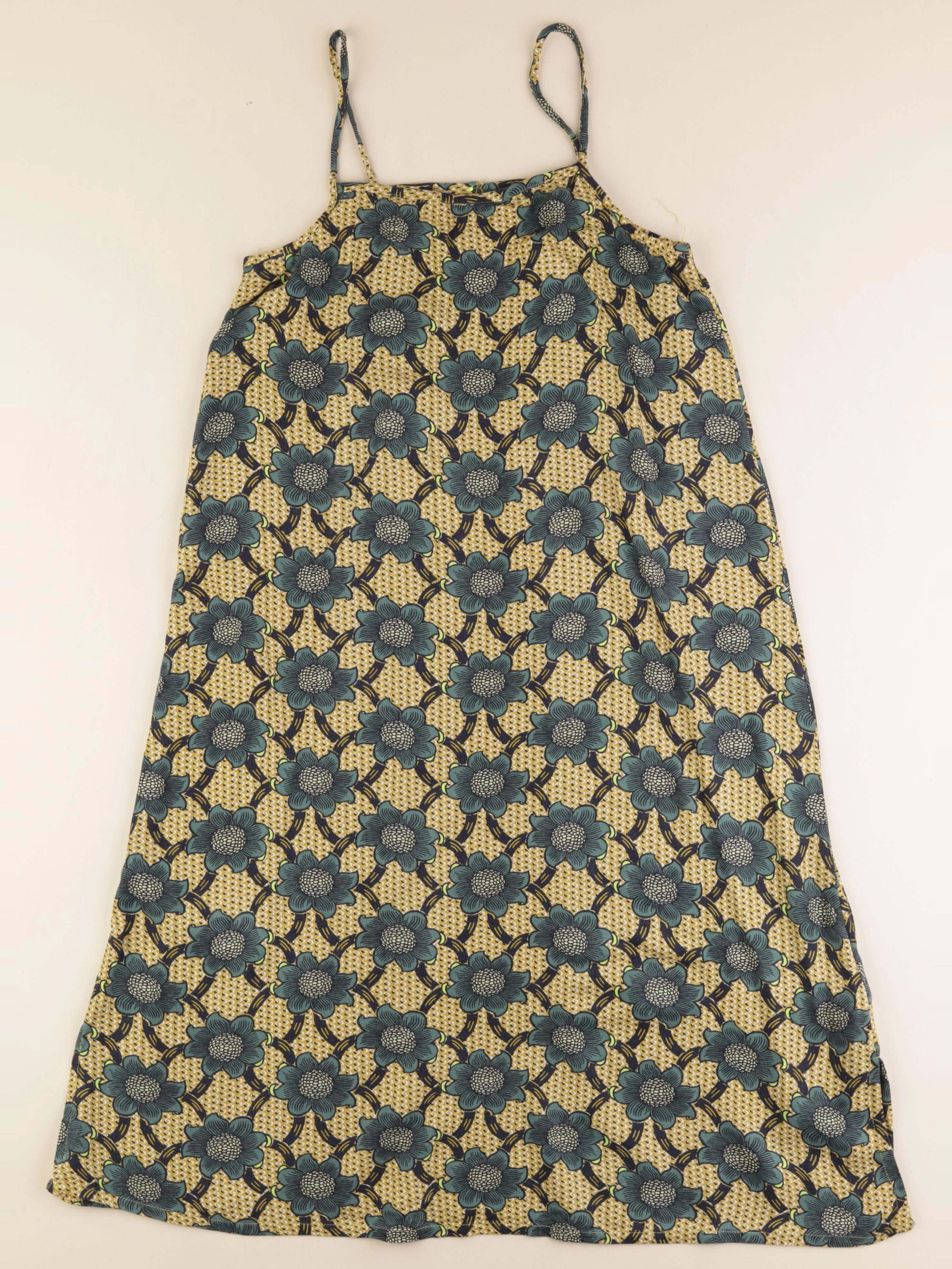 Monoprix - robe jaune, vert - 12 ans