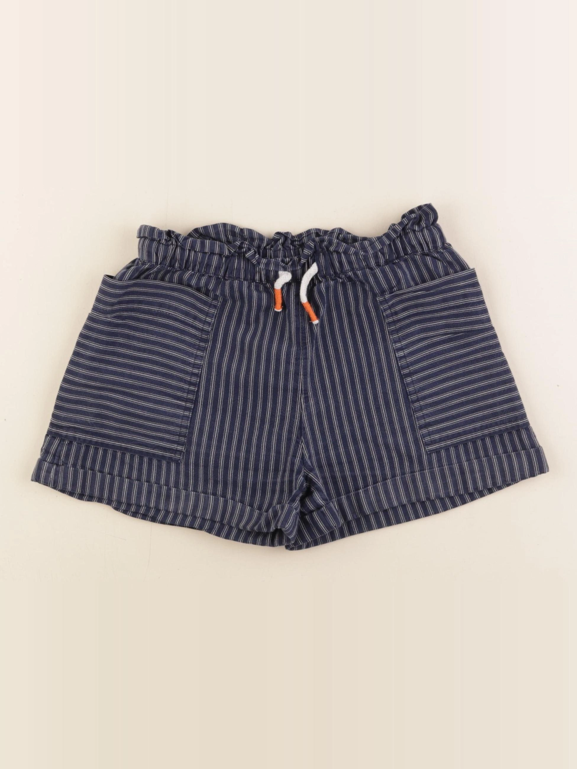 Monoprix - short bleu - 8 ans