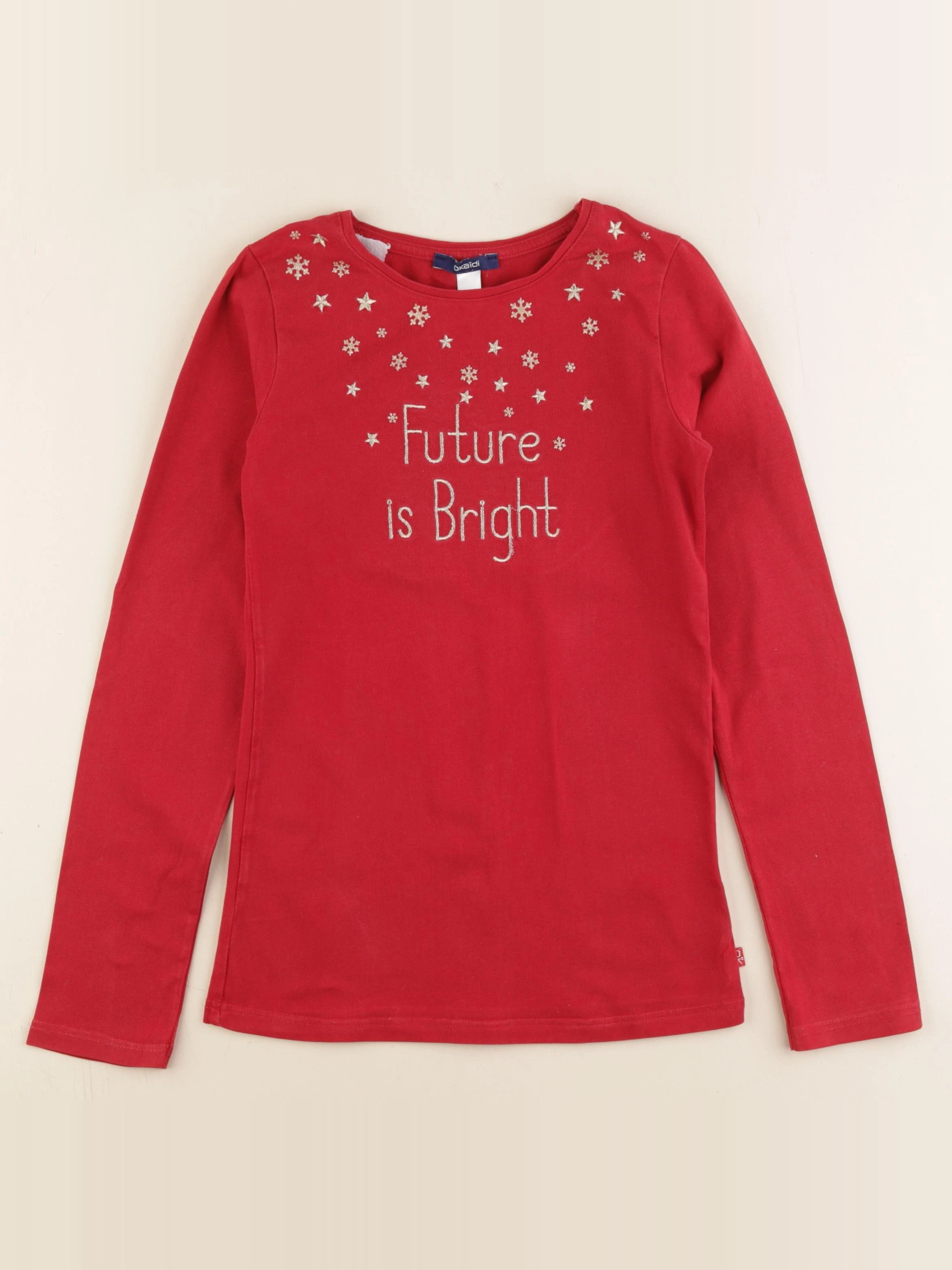 Okaidi - tee-shirt rouge, or - 10 ans