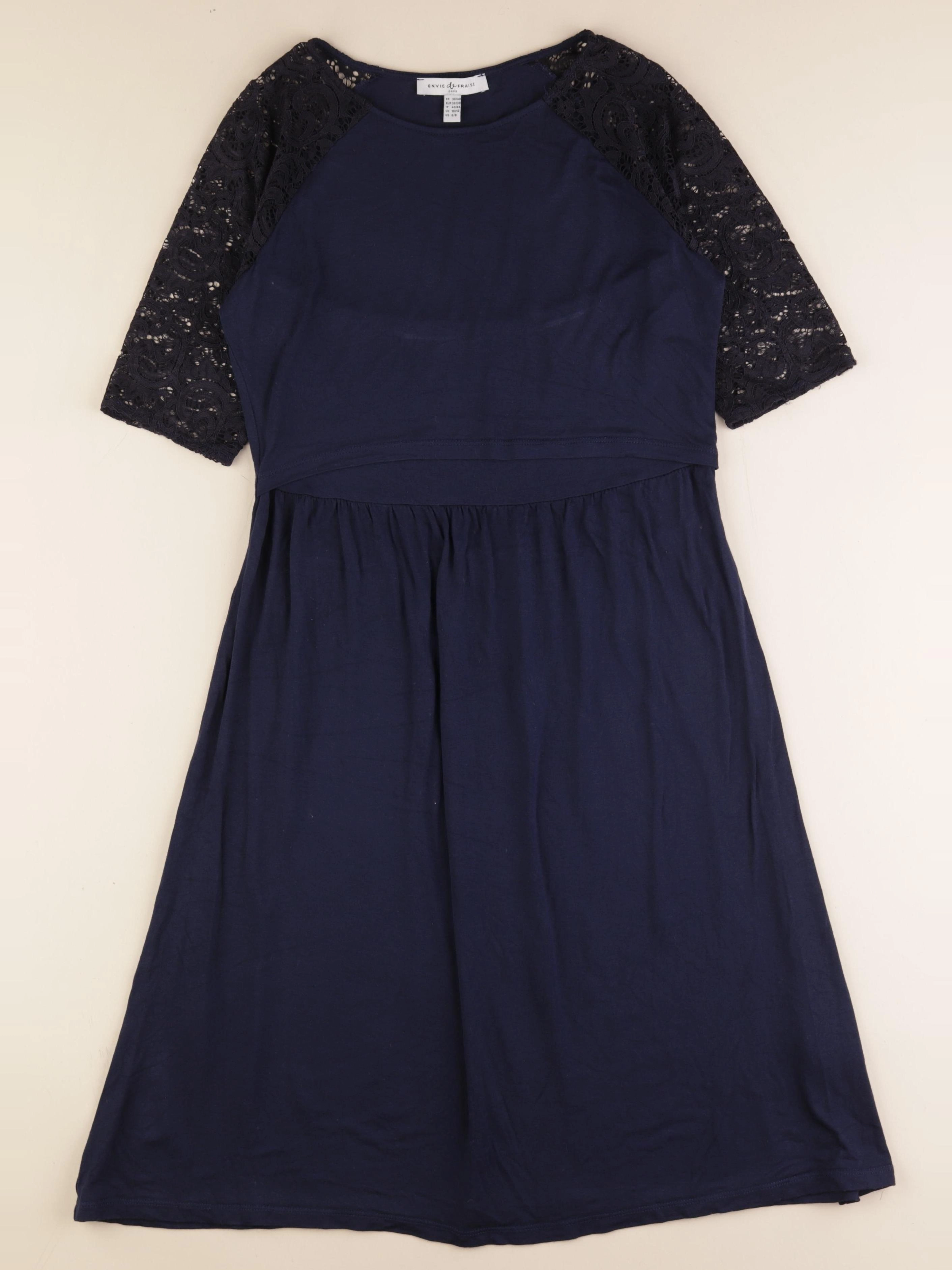 Envie de fraise - robe allaitement bleu - 38 à 40