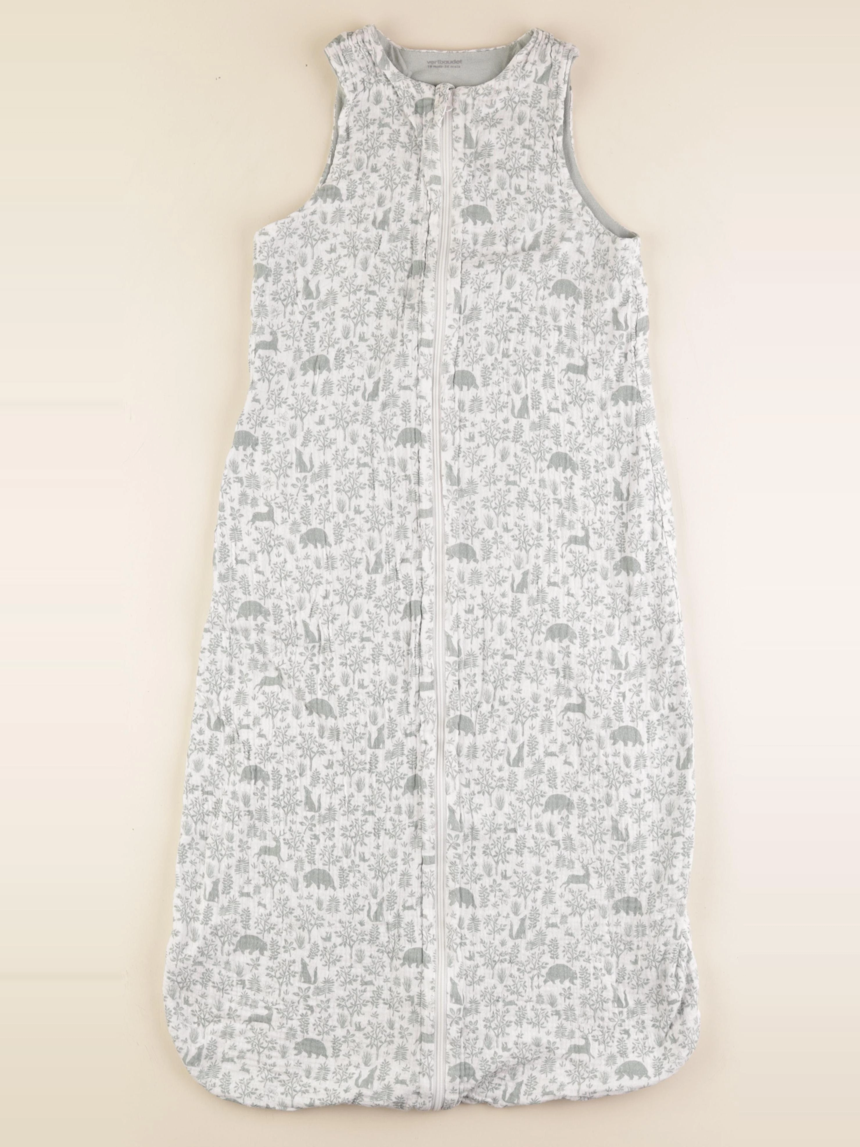 Vertbaudet - gigoteuse TOG 1 blanc, vert - 18/36 mois