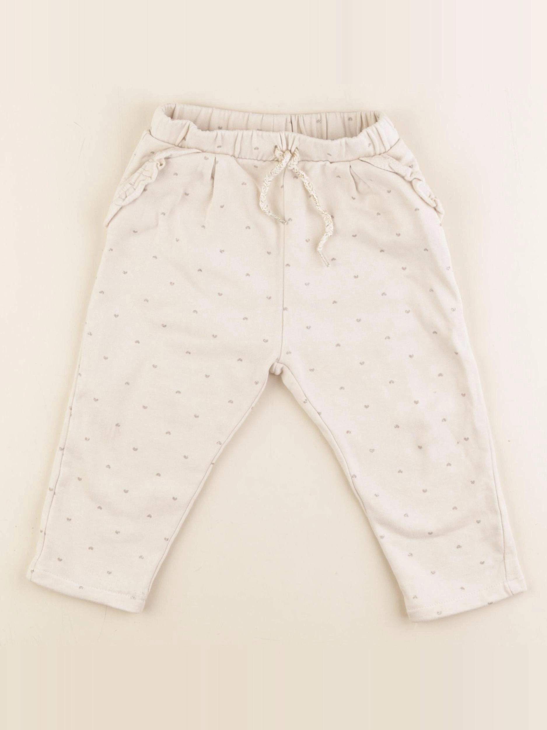 Vertbaudet - pantalon blanc - 2 ans