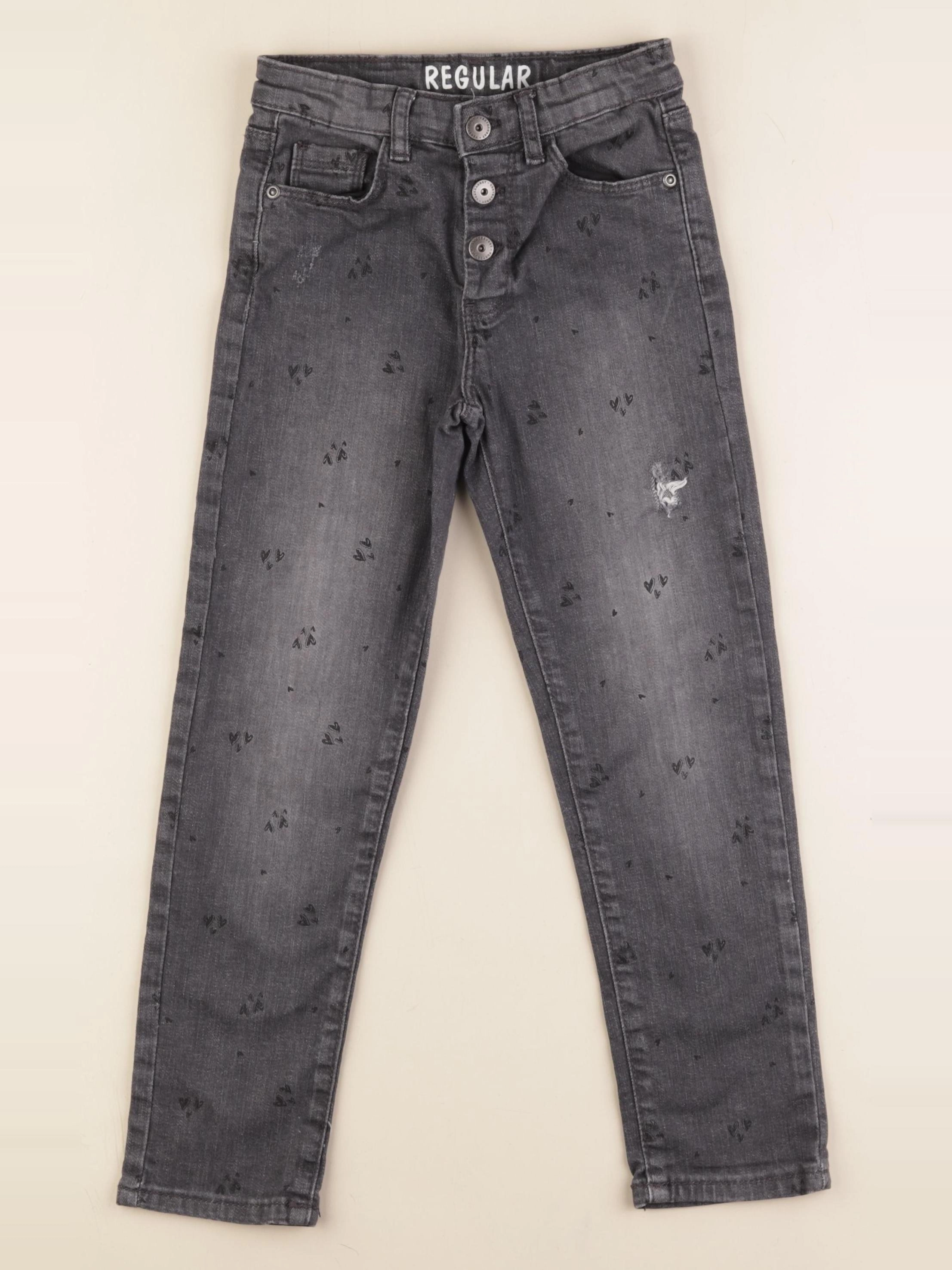 Vertbaudet - jean gris - 6 ans