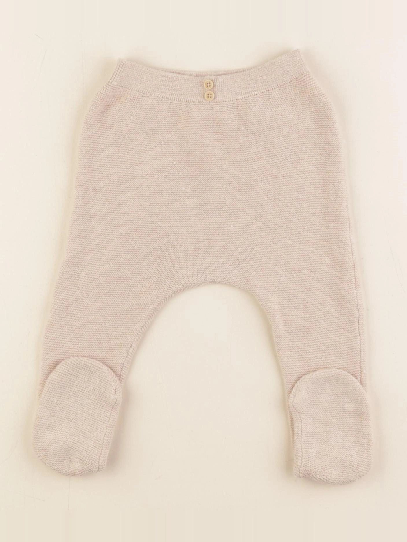 Vertbaudet - legging beige - 9 mois