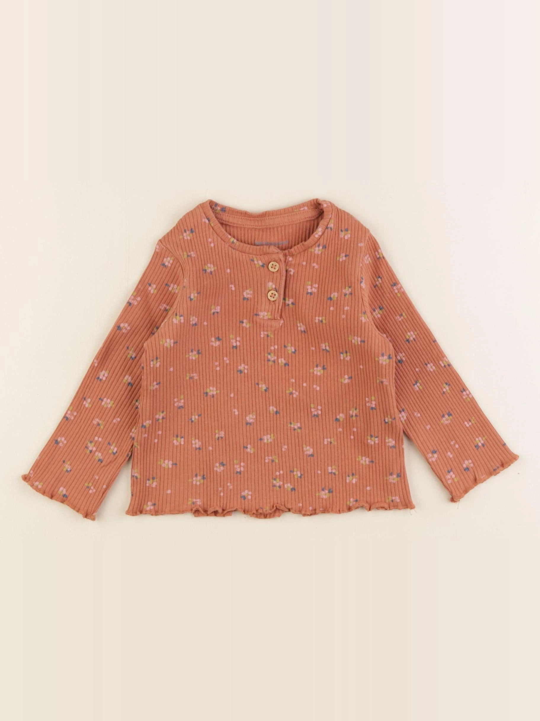 H&M - tee-shirt marron - 9 mois