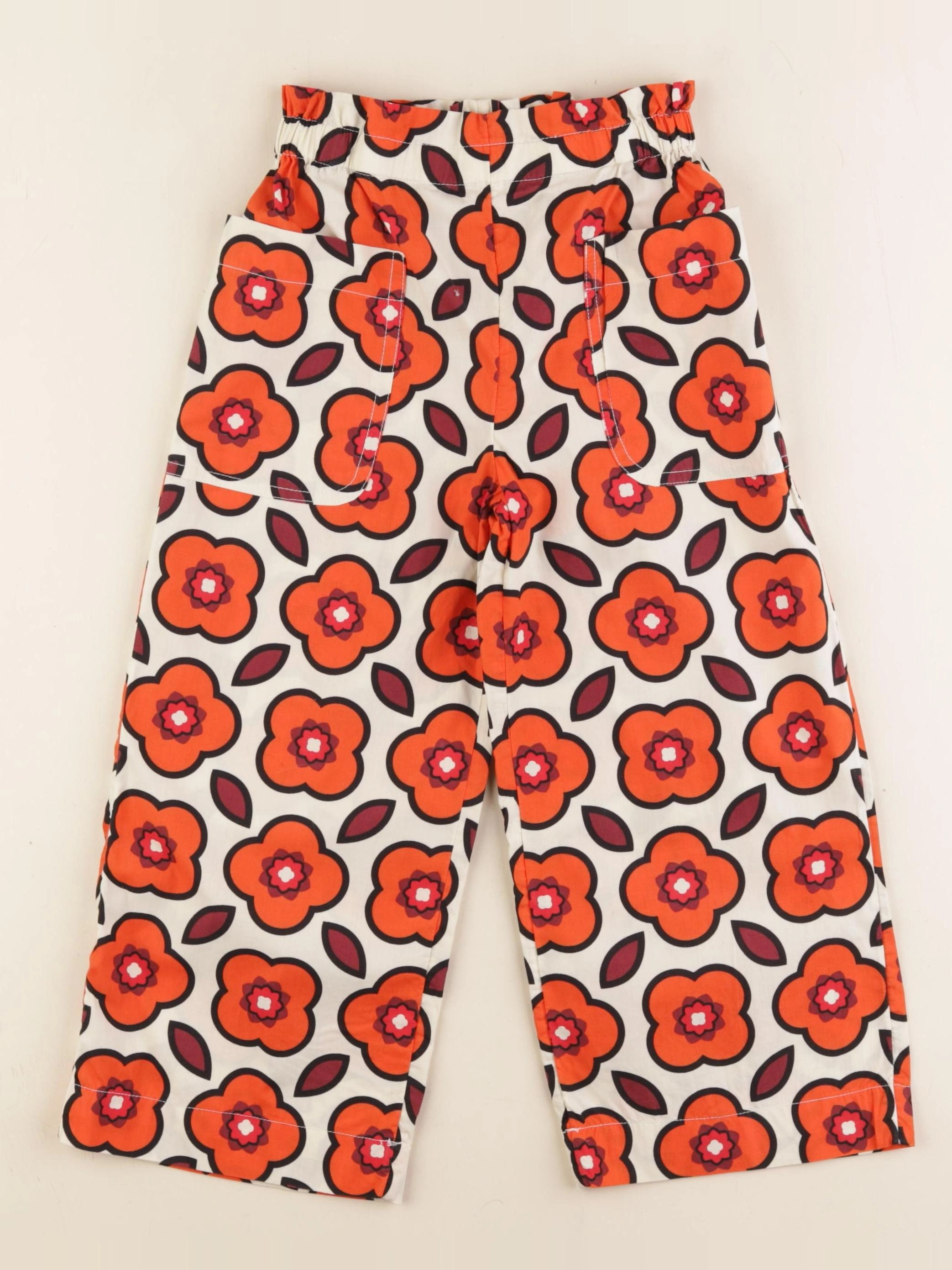 Monoprix - pantalon orange - 6 ans