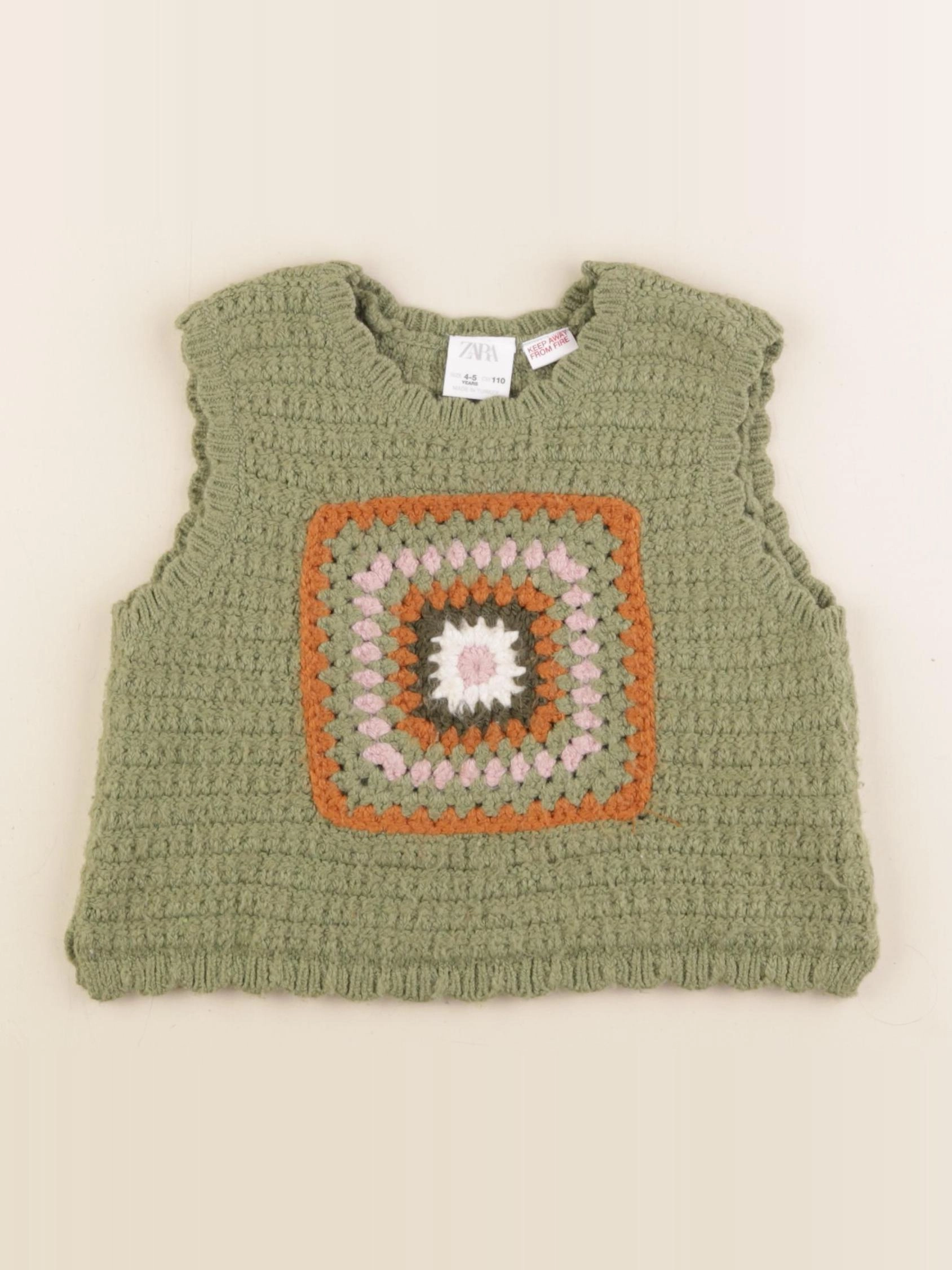 Zara - pull vert - 4/5 ans