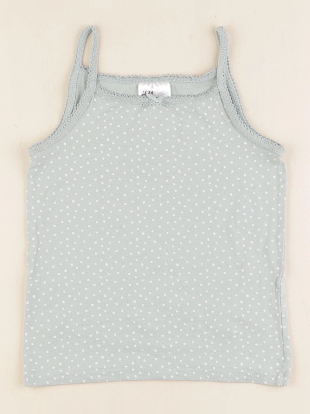 H&M - maillot de corps bleu - 4/6 ans