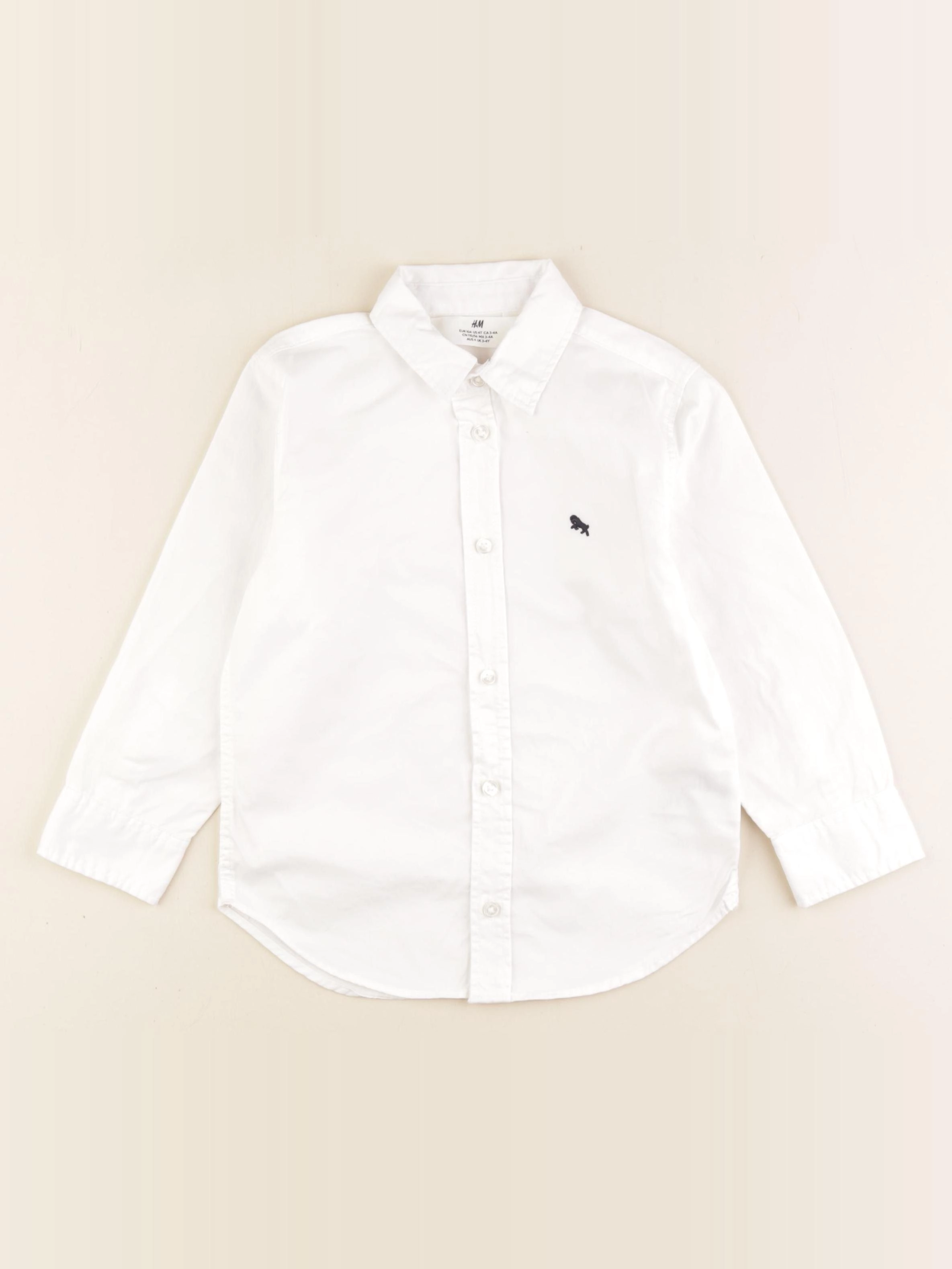 H&M - chemise blanc - 3/4 ans