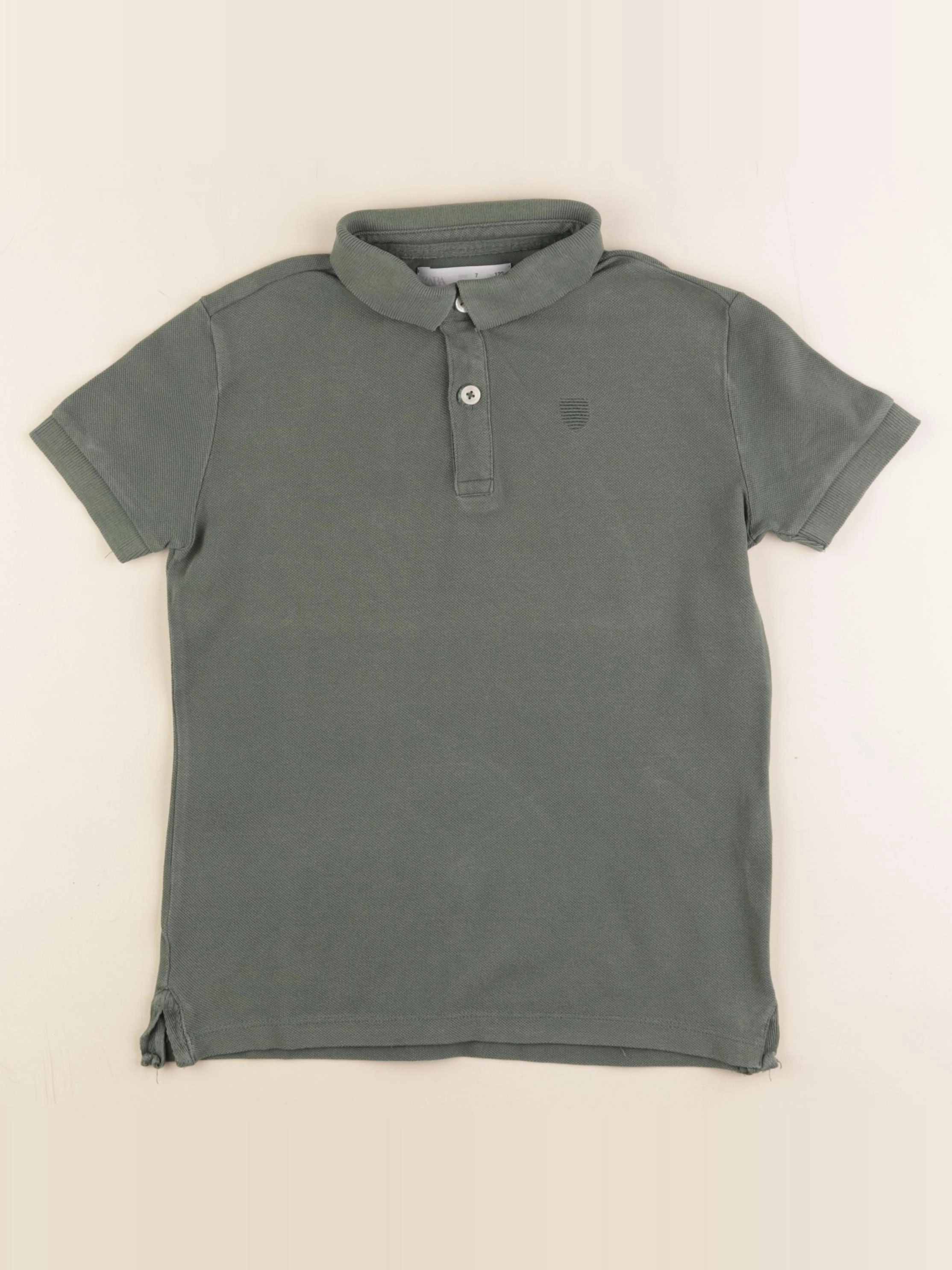 Zara - polo vert - 7/8 ans