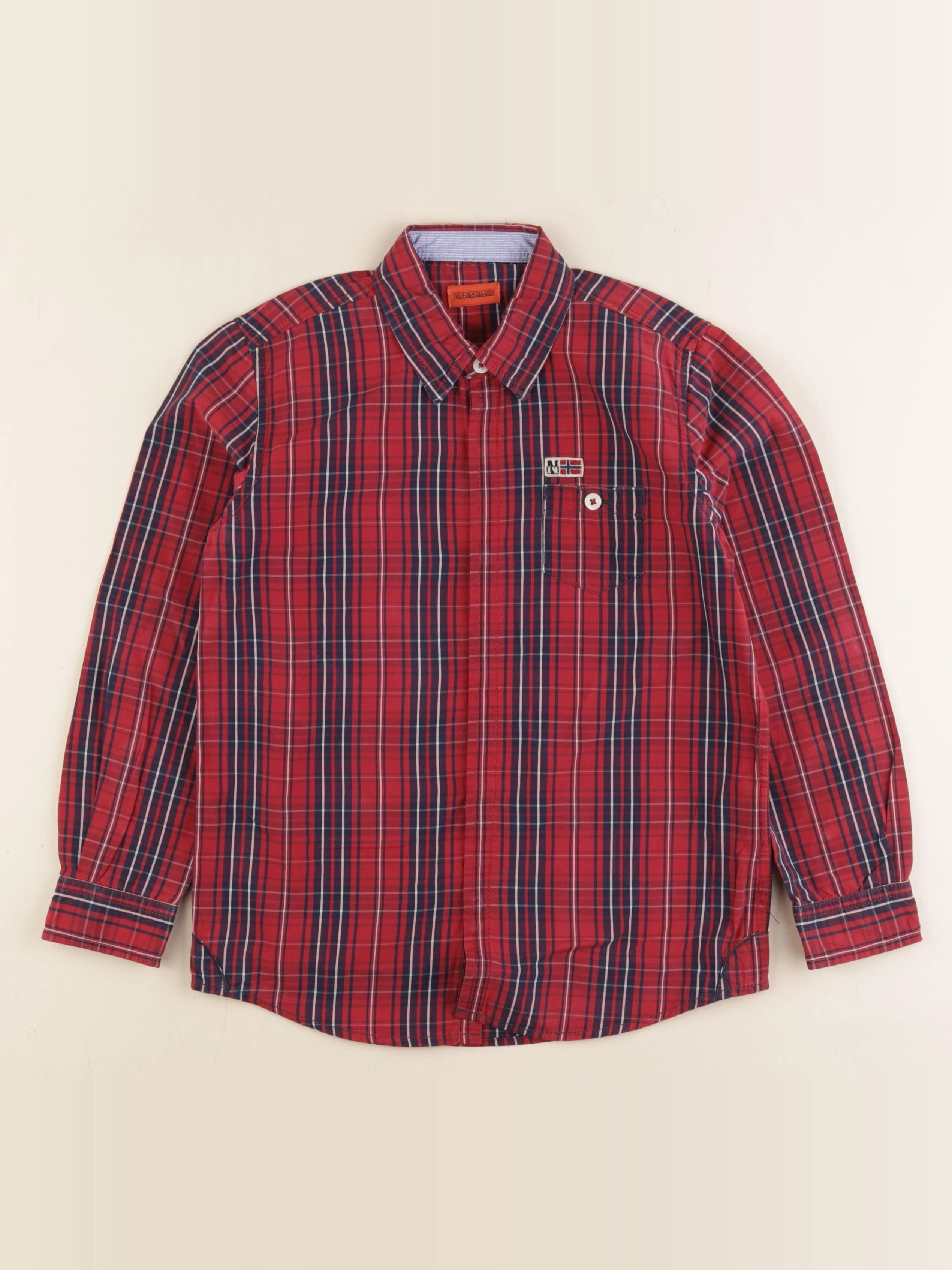 Napapijri - chemise rouge - 8 ans