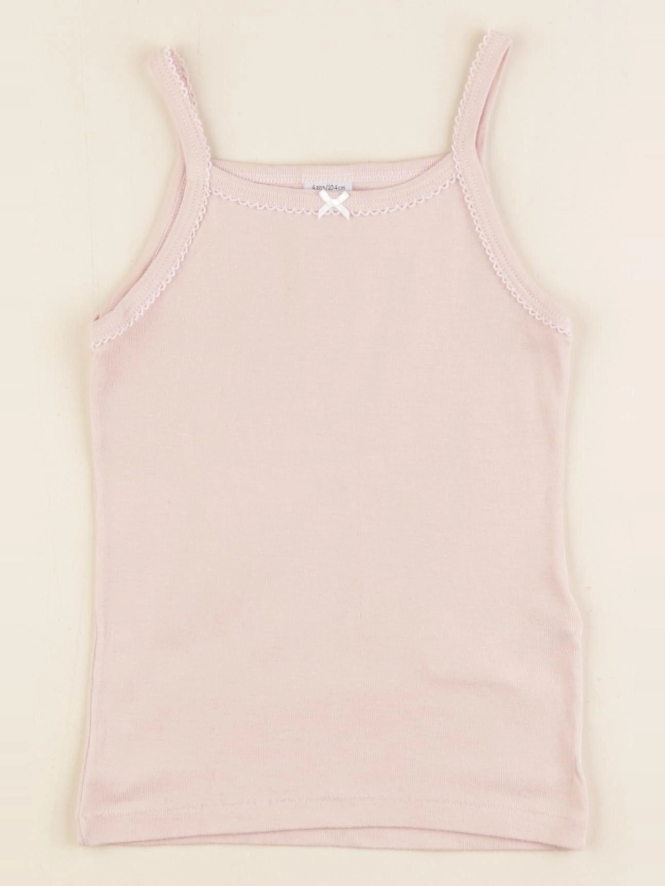 Petit Bateau - maillot de corps rose - 4 ans