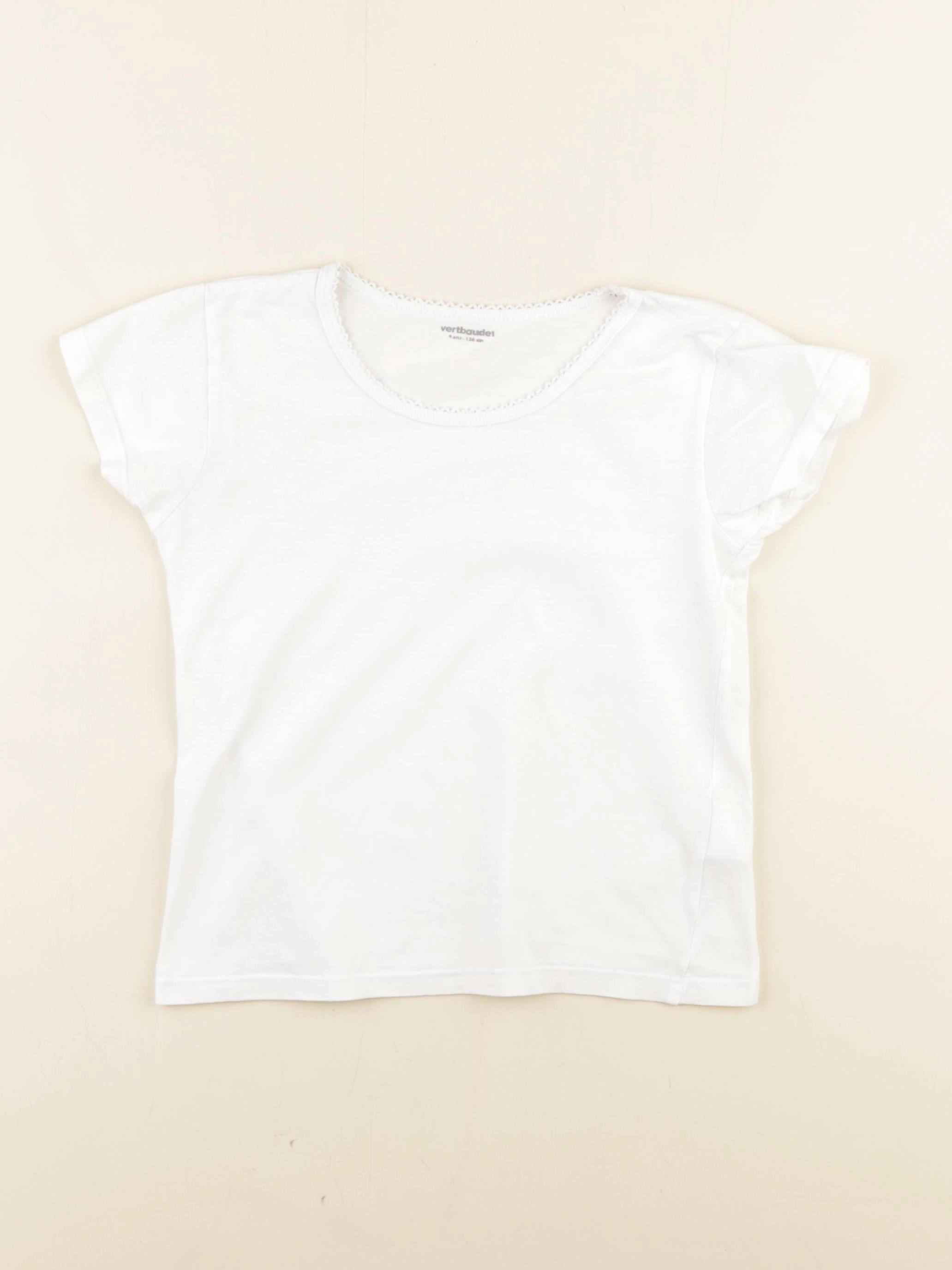 Vertbaudet - maillot de corps blanc - 8 ans